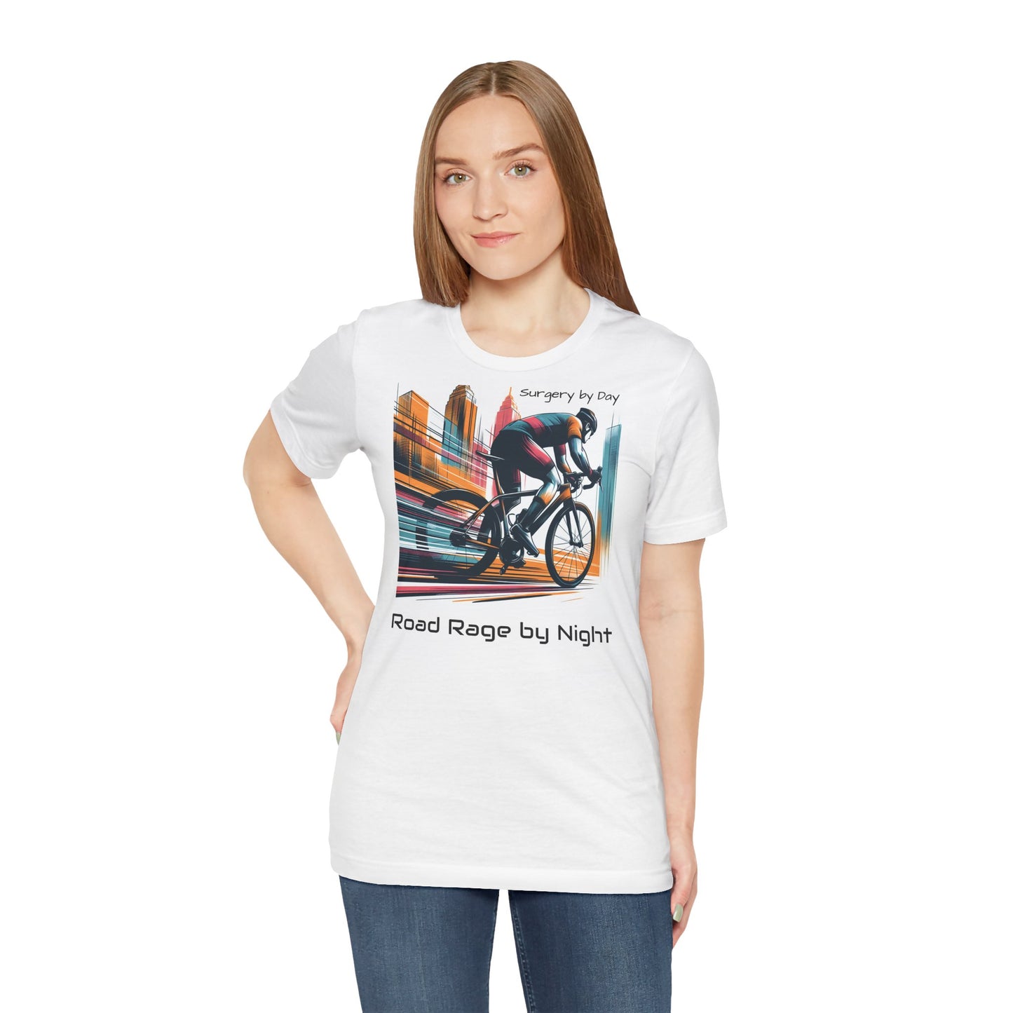 Radsport-T-Shirt – „Tagsüber Operation, nachts Wut auf der Straße“, Unisex-Trikot