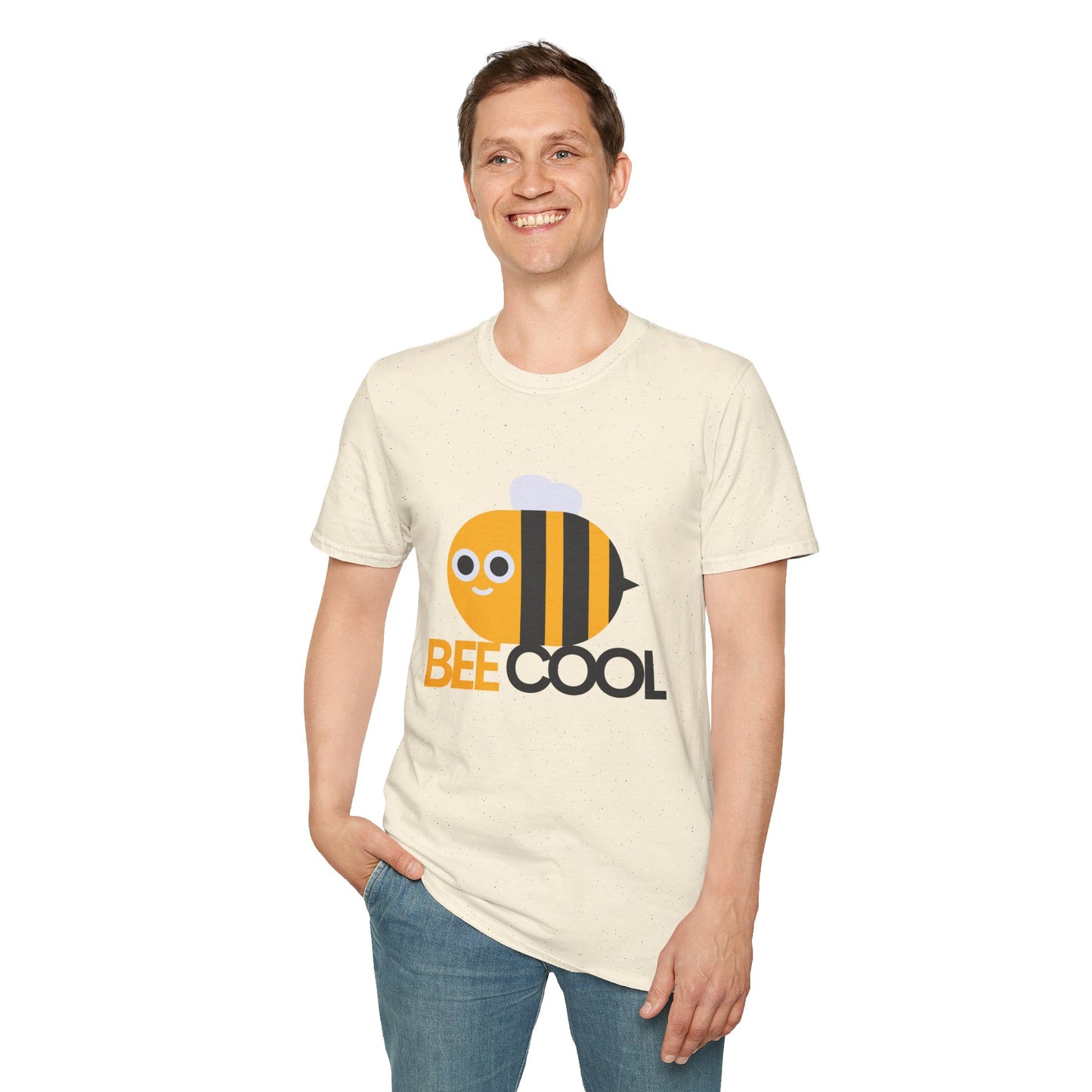 Bee Cool Unisex Softstyle T-Shirt - Lustiges und verspieltes Bienendesign