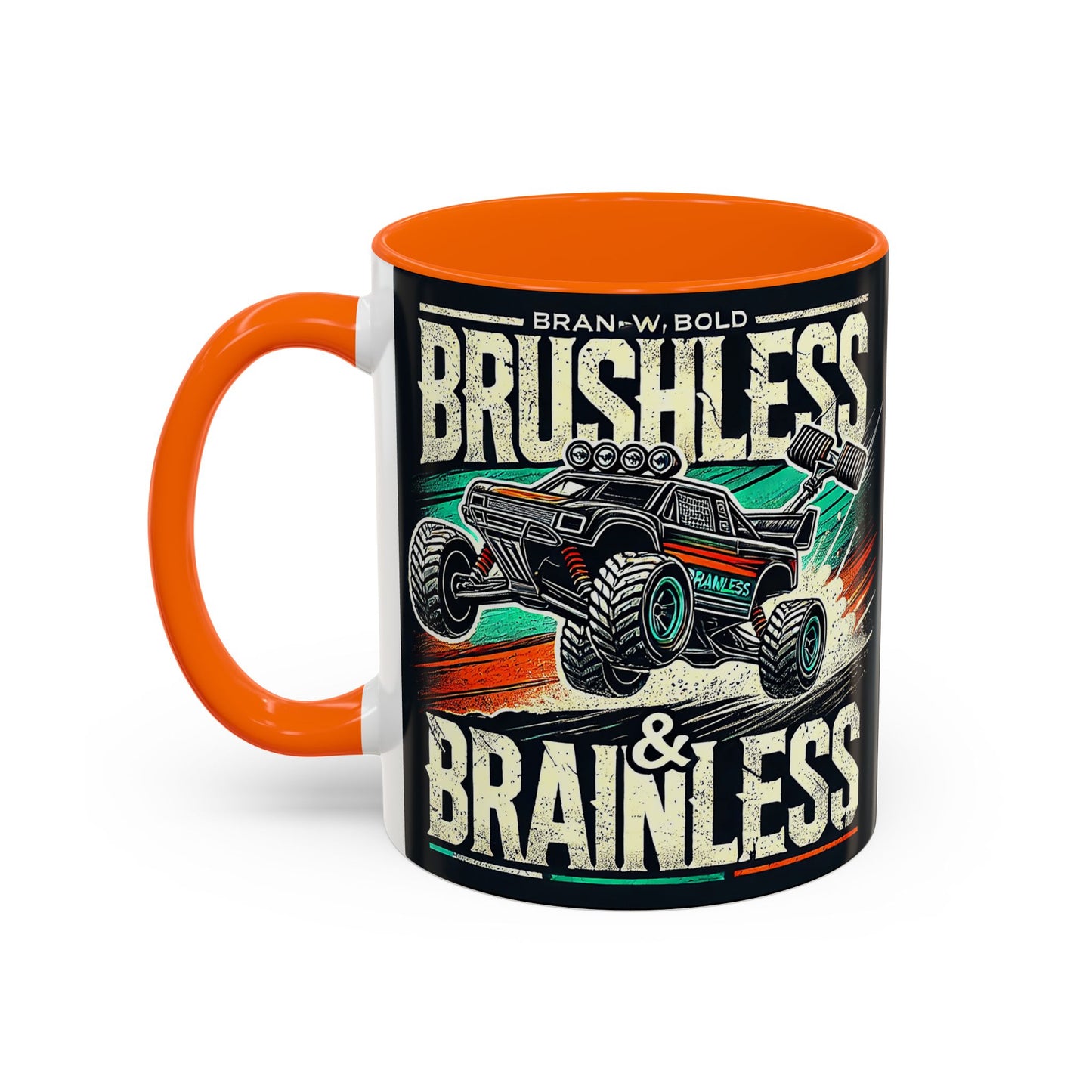 Tasse à café décorative pour passionnés de tout-terrain - Design sans balais et sans cervelle