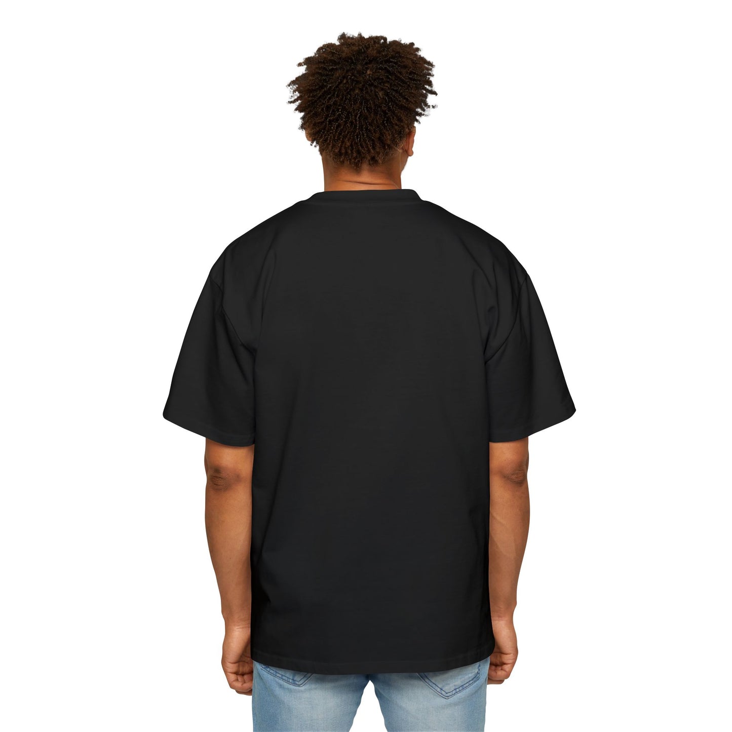 Schweres, übergroßes T-Shirt für Herren – Motivierendes T-Shirt „DON'T THINK JUST DO“
