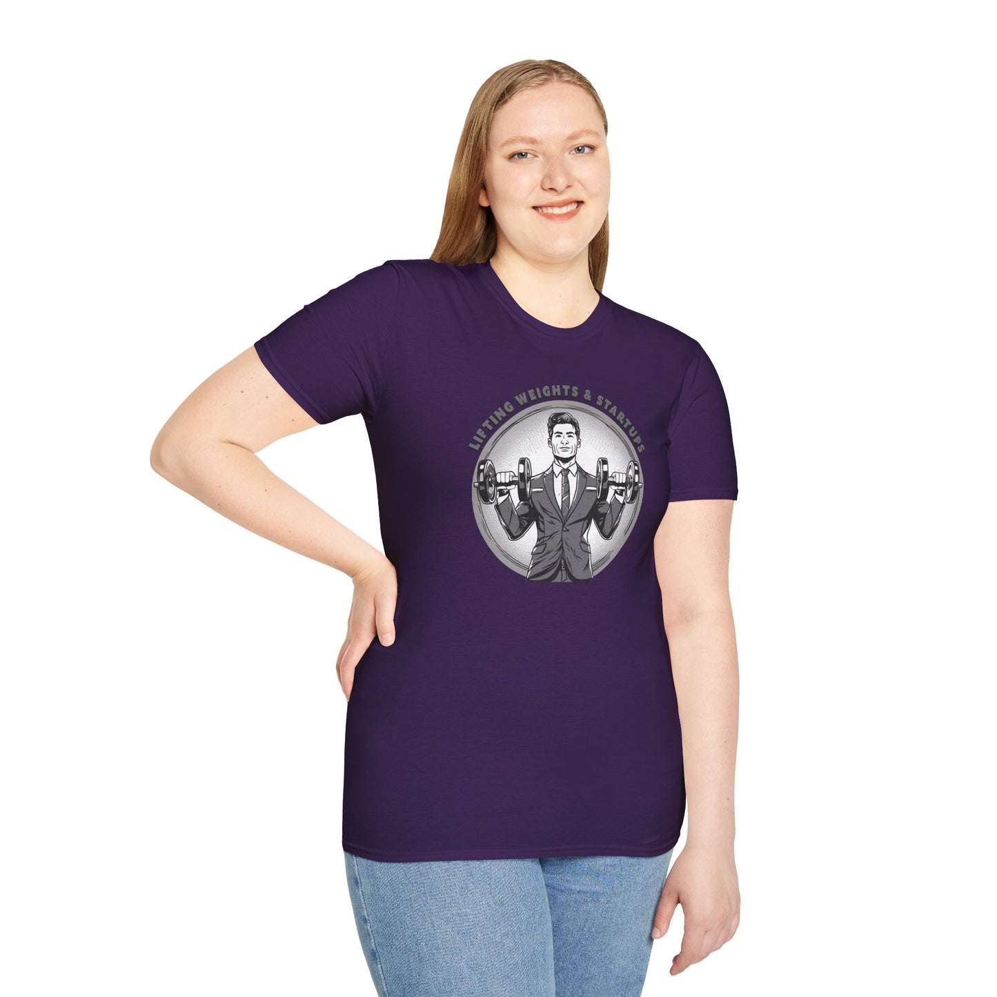 T-Shirt für Fitnessstudio-Liebhaber - Gewichtheben & Startups