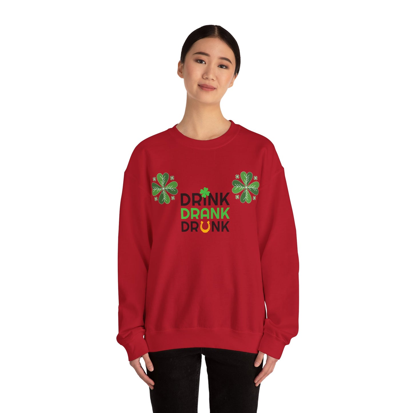 St. Patricks Day Getränk Crewneck Sweatshirt
