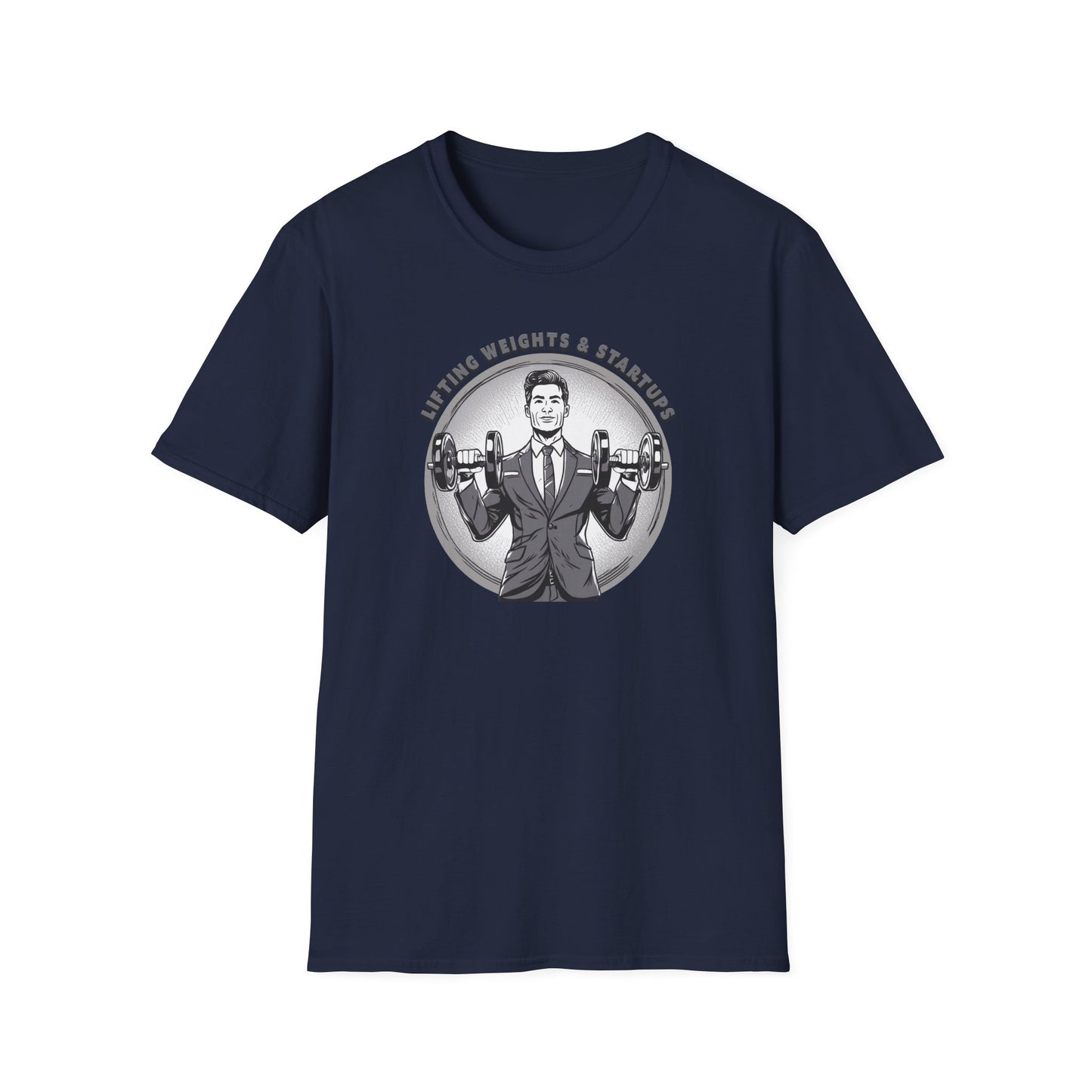 T-Shirt für Fitnessstudio-Liebhaber - Gewichtheben & Startups