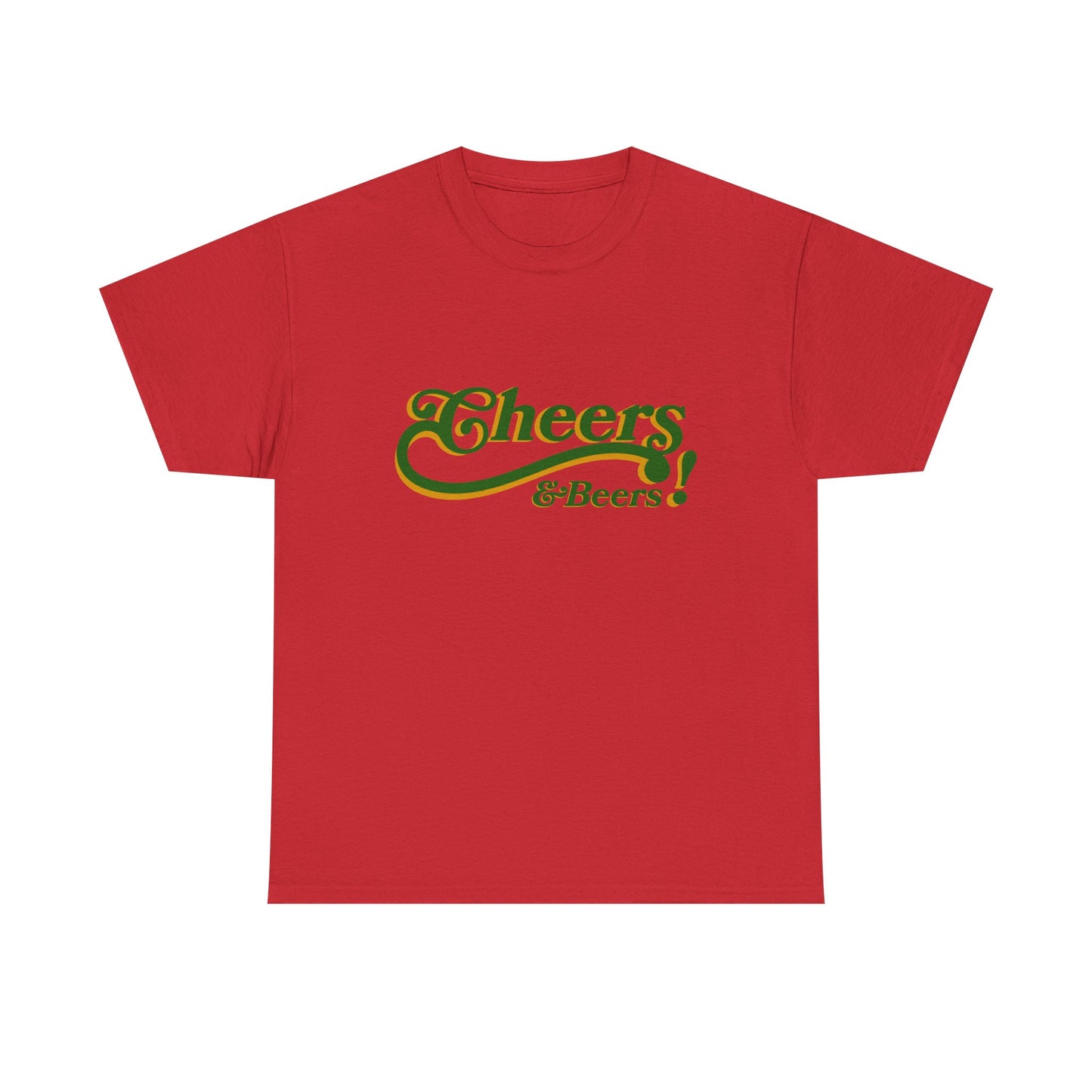 Cheers & Beers Unisex-T-Shirt aus schwerer Baumwolle – Perfekt für Feiern und zwanglose Ausflüge