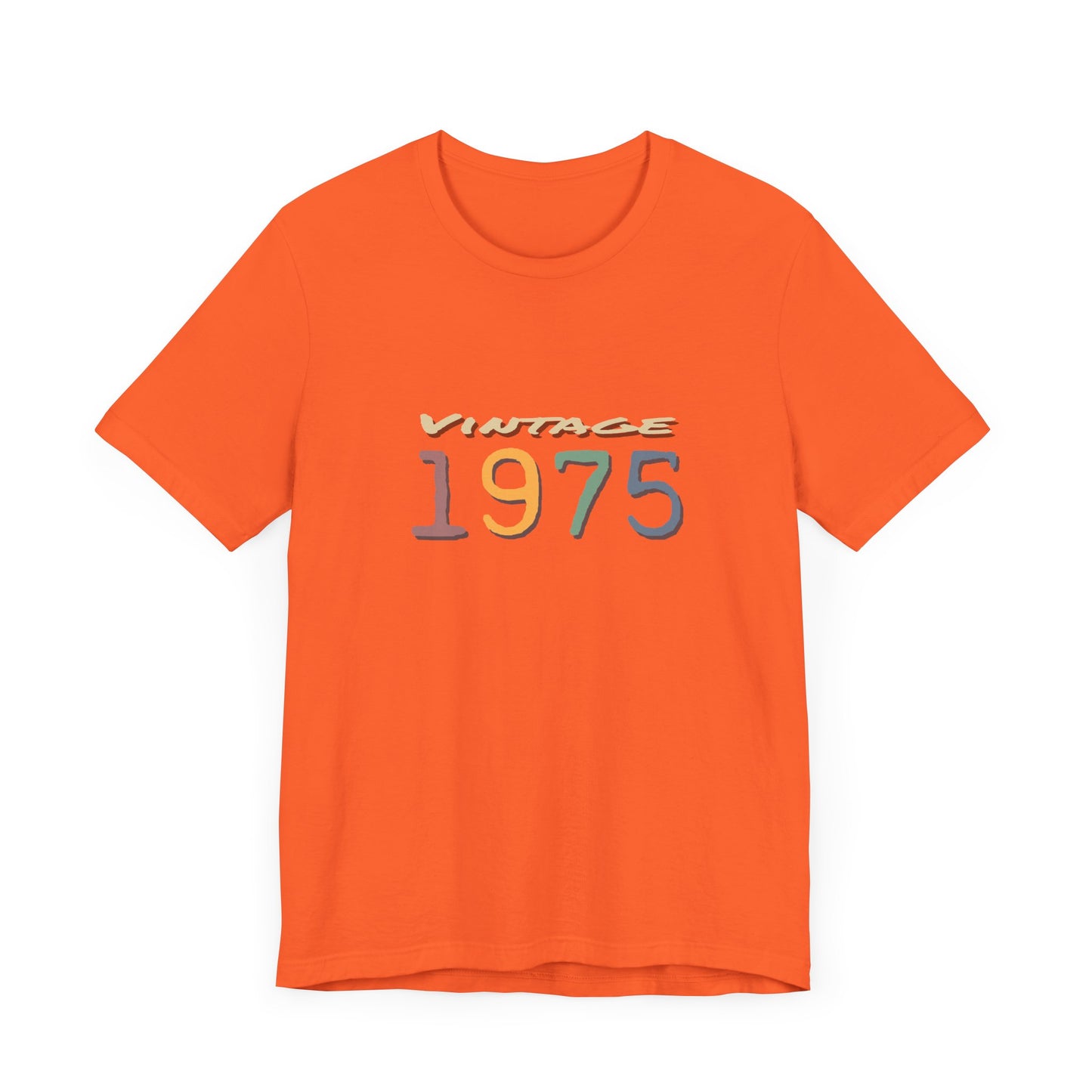 Vintage 1975 Unisex T-Shirt - Retro Grafik T-Shirt