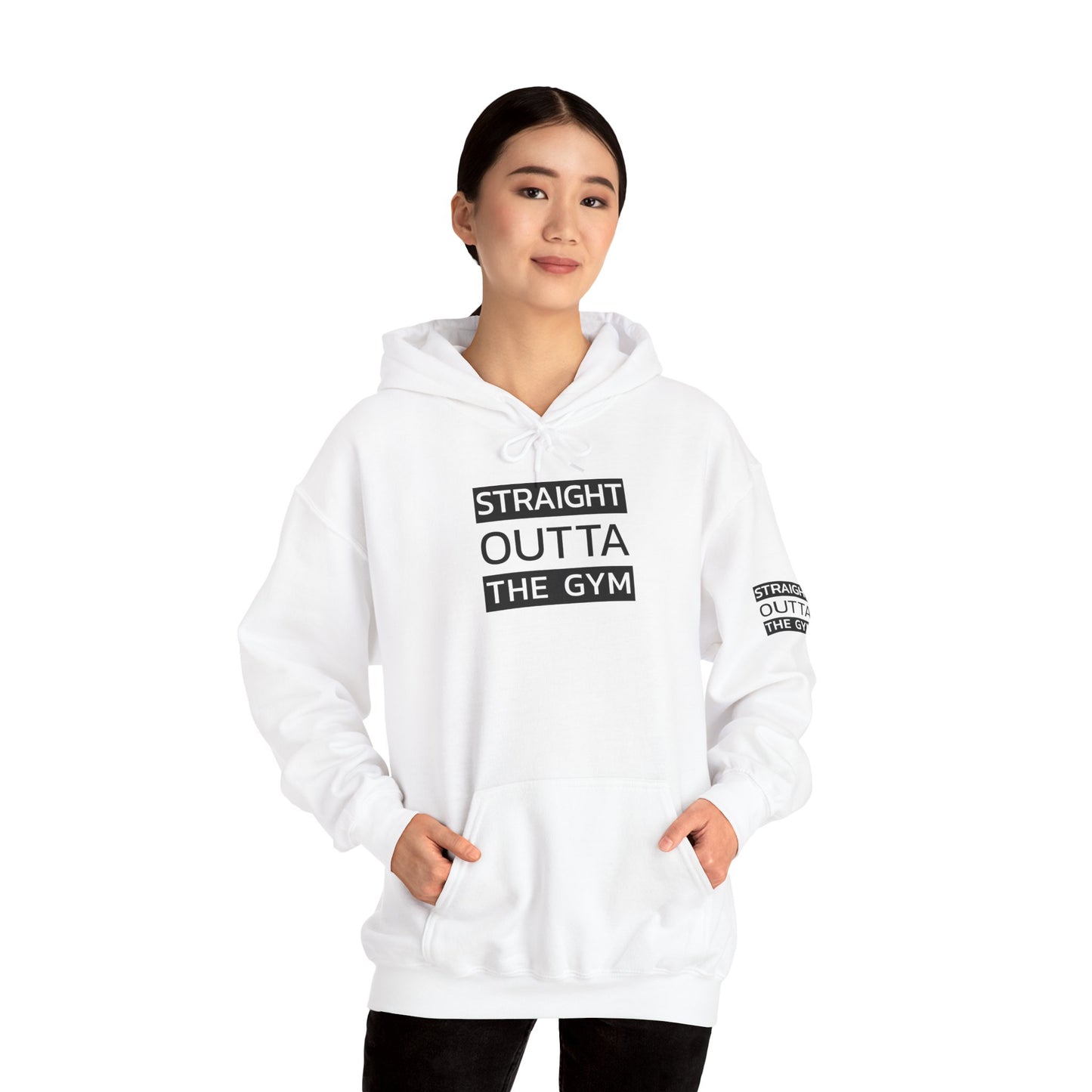 Straight Outta The Gym Unisex Heavy Blend™ Hoodie - Fitness-Motivations-Sweatshirt