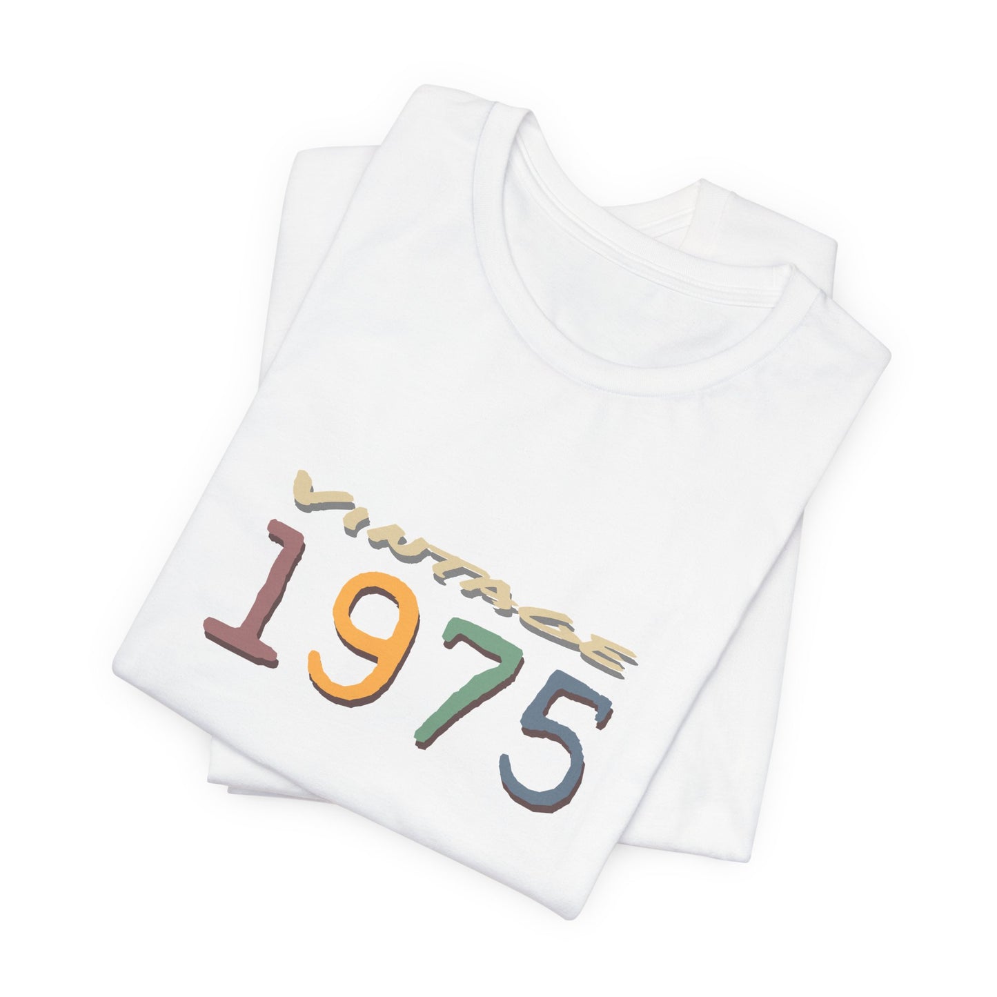 Vintage 1975 Unisex T-Shirt - Retro Grafik T-Shirt