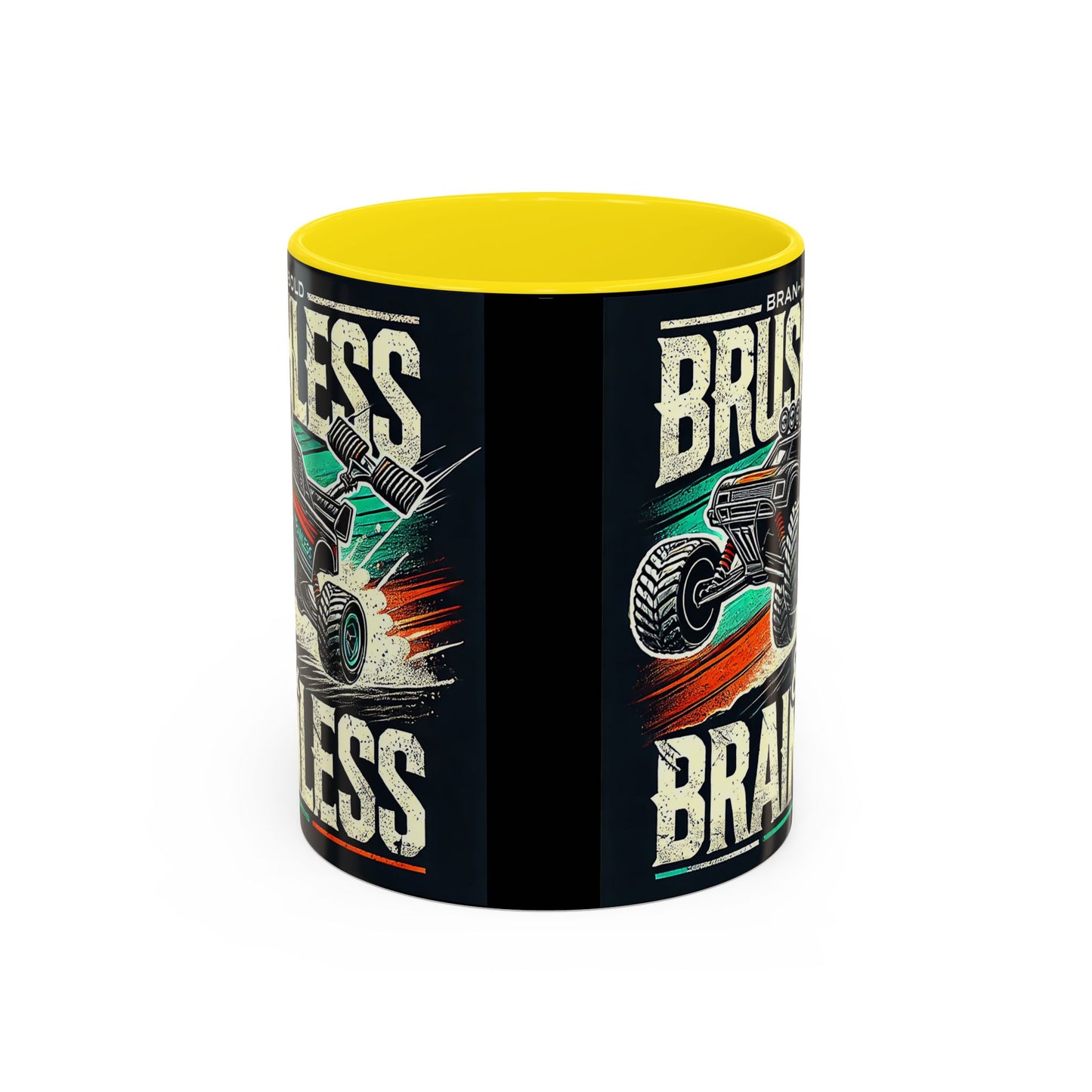 Tasse à café décorative pour passionnés de tout-terrain - Design sans balais et sans cervelle