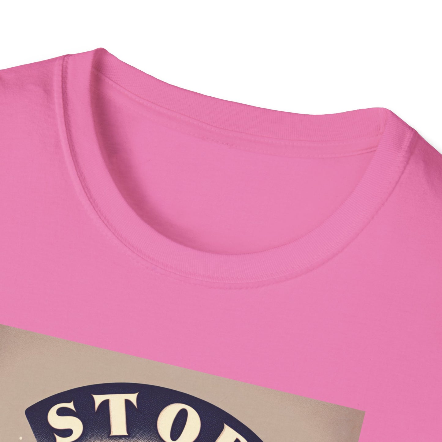 Stop! I Want a Brew T-Shirt – Lustiges Tee- und Kaffeeliebhaber-T-Shirt – Unisex Softstyle T-Shirt