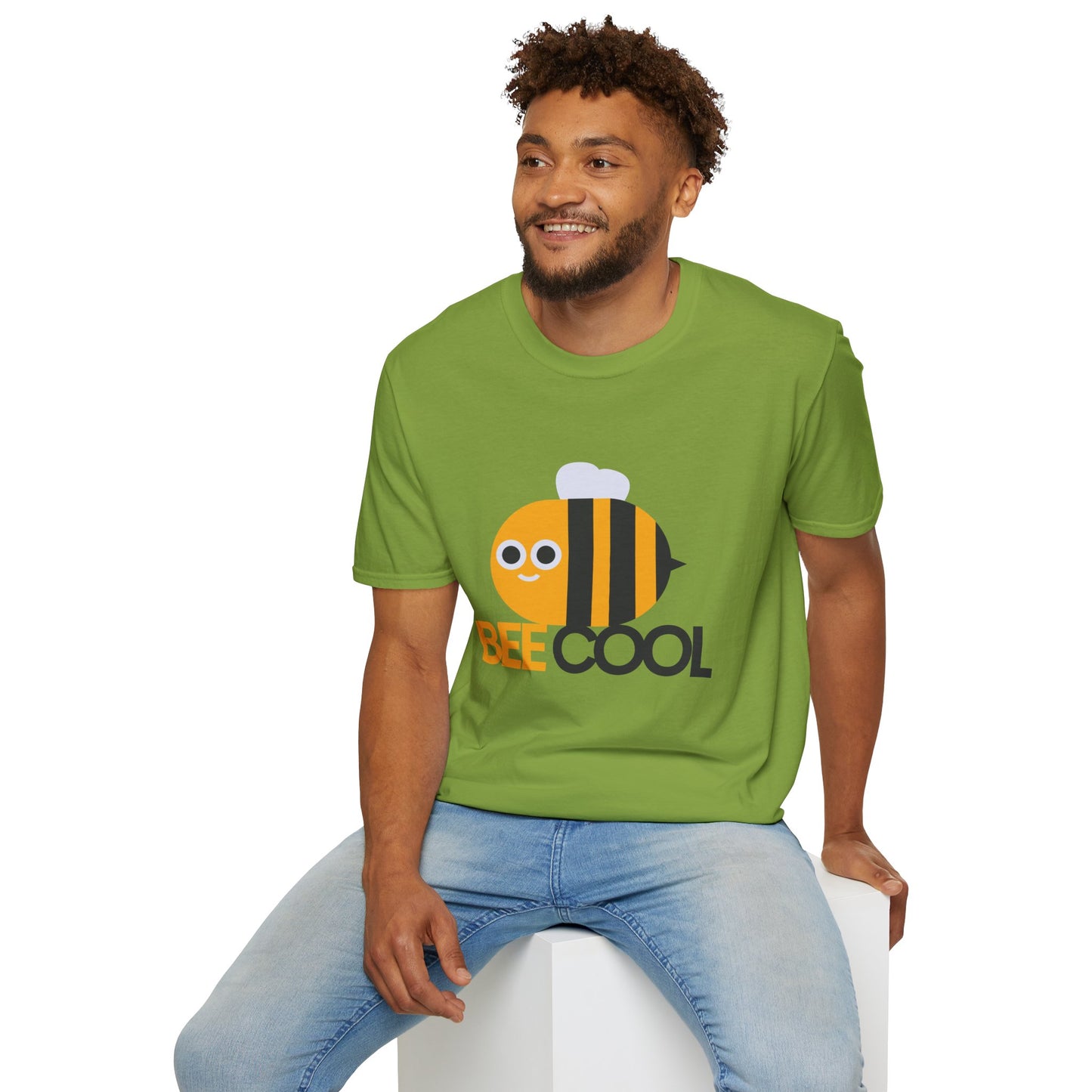 Bee Cool Unisex Softstyle T-Shirt - Lustiges und verspieltes Bienendesign