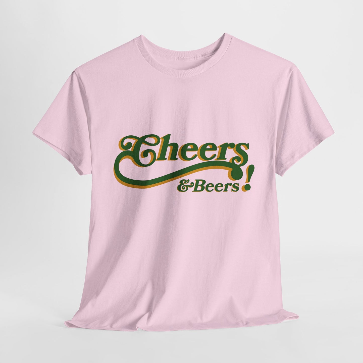 Cheers & Beers Unisex-T-Shirt aus schwerer Baumwolle – Perfekt für Feiern und zwanglose Ausflüge