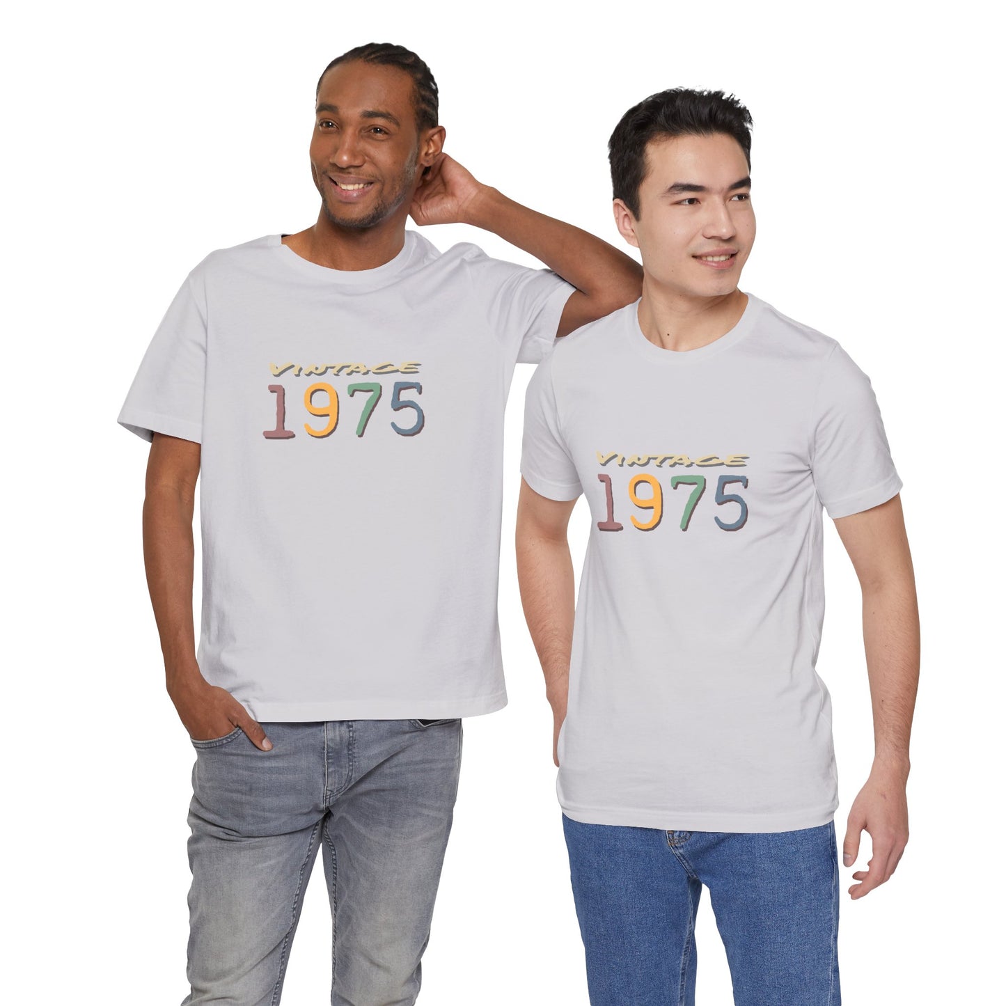 Vintage 1975 Unisex T-Shirt - Retro Grafik T-Shirt