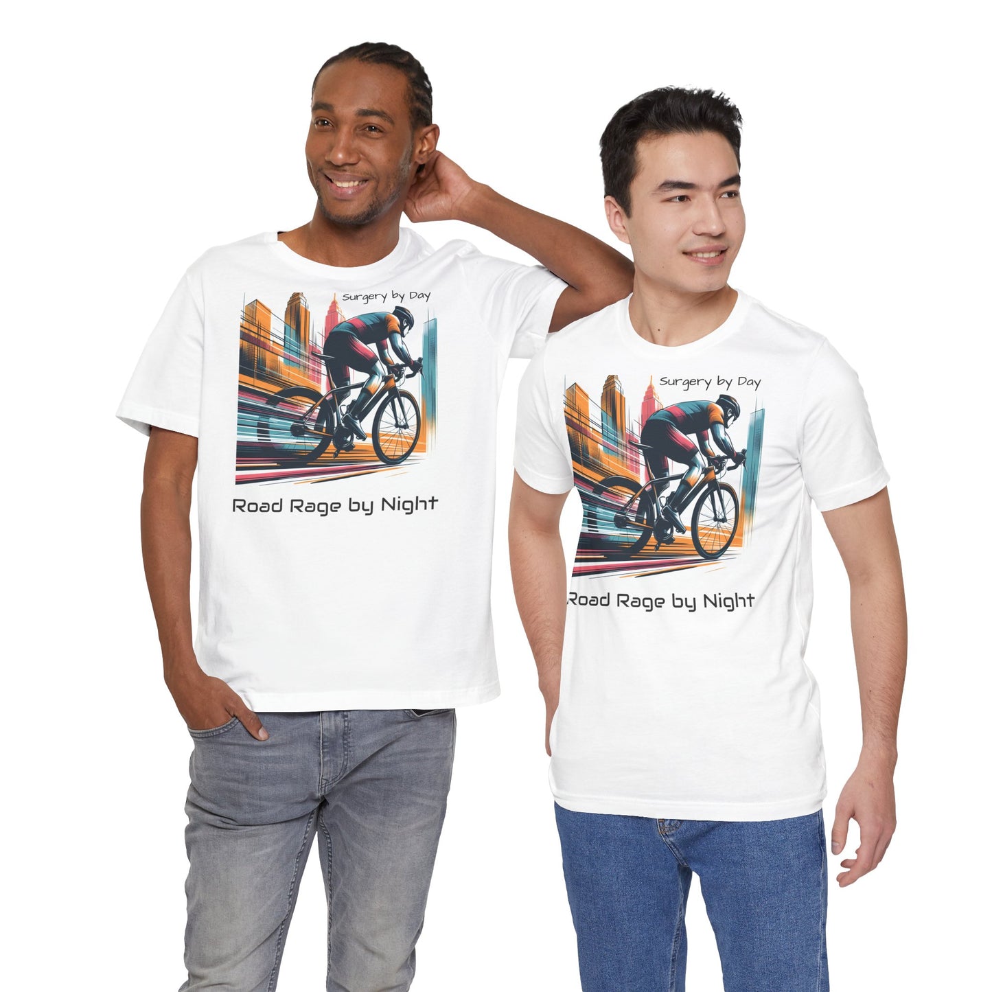 Radsport-T-Shirt – „Tagsüber Operation, nachts Wut auf der Straße“, Unisex-Trikot