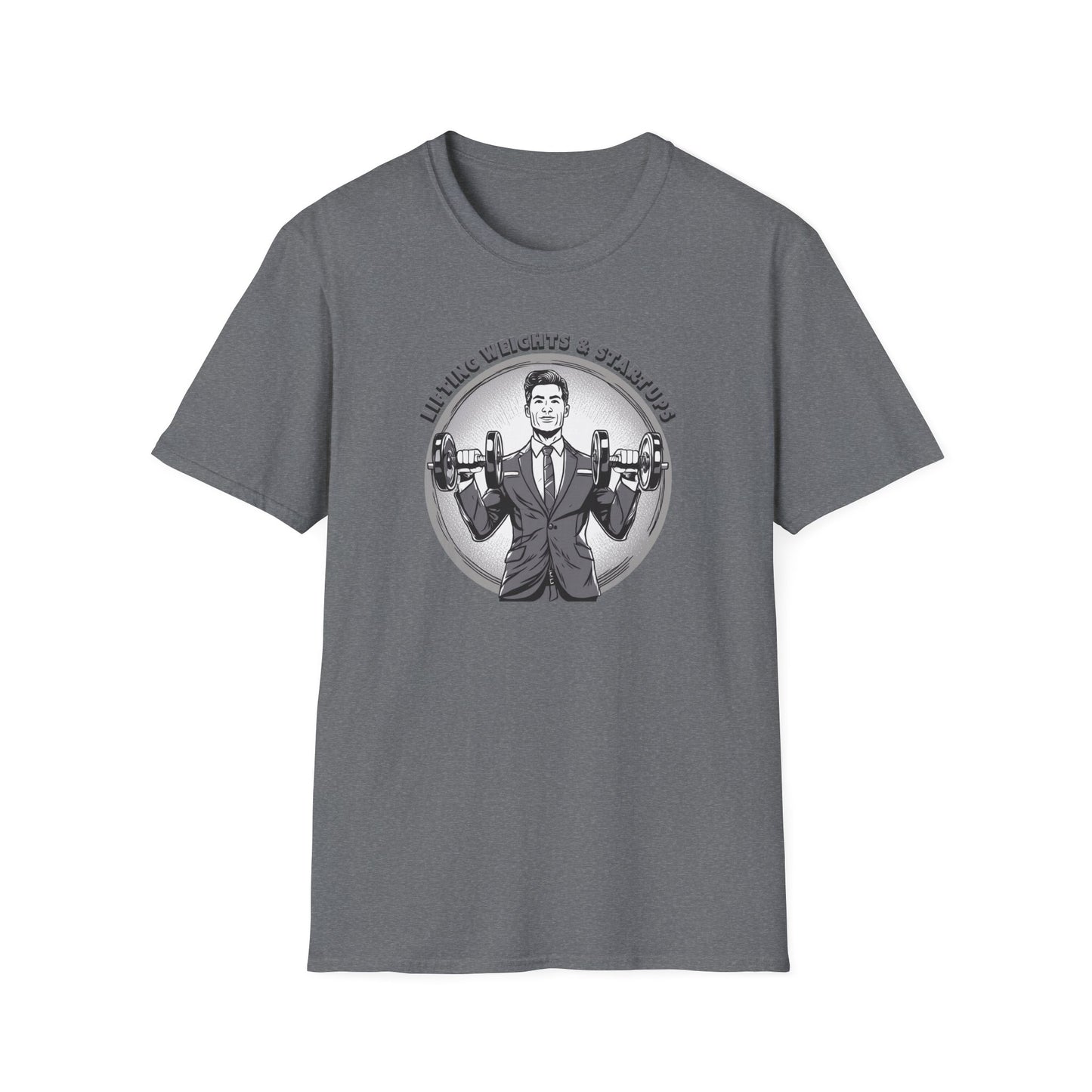 T-Shirt für Fitnessstudio-Liebhaber - Gewichtheben & Startups