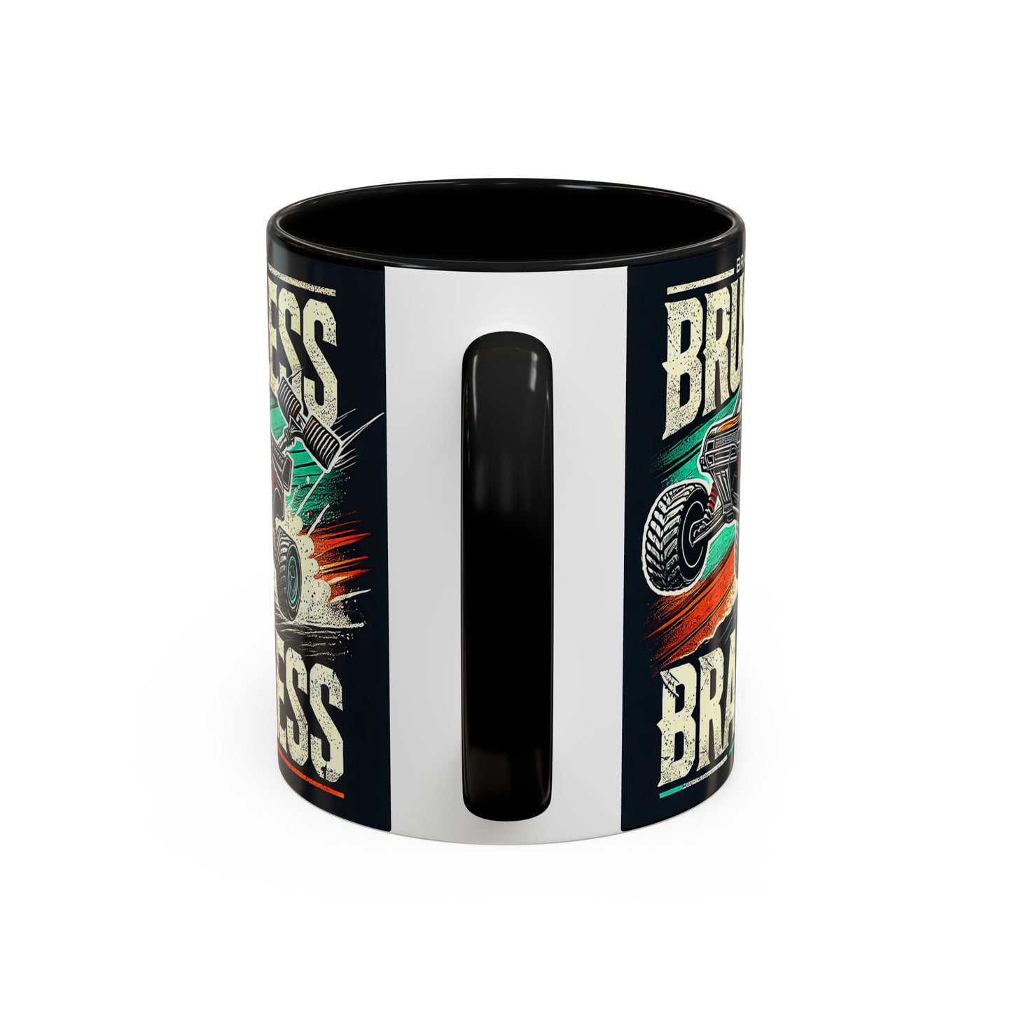 Tasse à café décorative pour passionnés de tout-terrain - Design sans balais et sans cervelle
