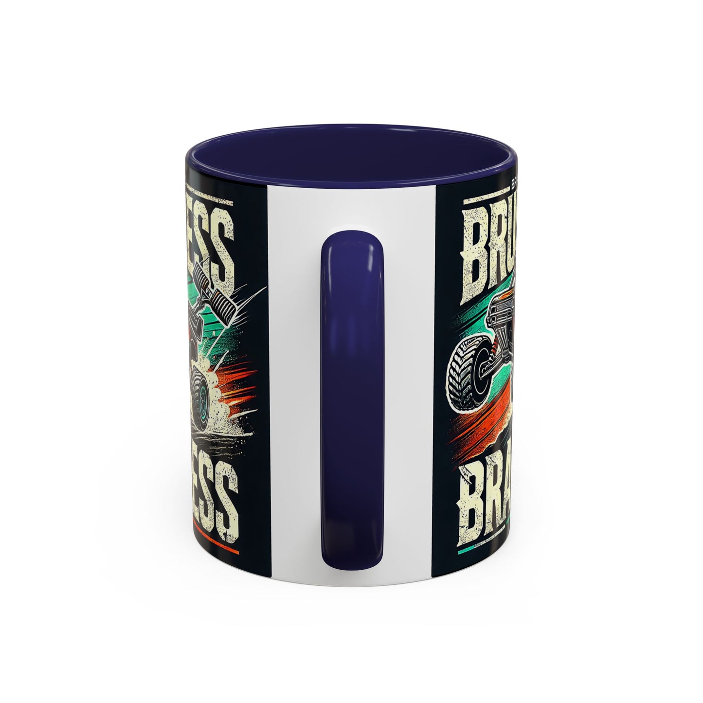 Tasse à café décorative pour passionnés de tout-terrain - Design sans balais et sans cervelle