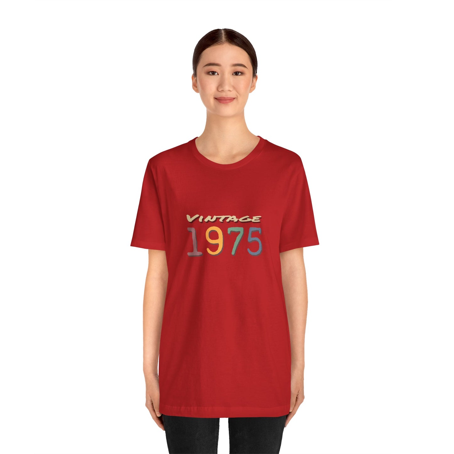 Vintage 1975 Unisex T-Shirt - Retro Grafik T-Shirt