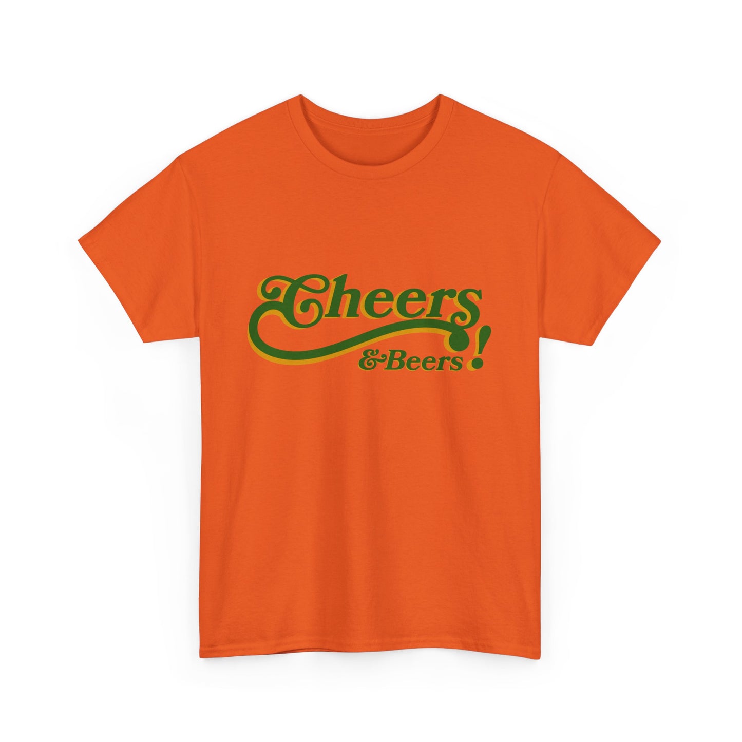 Cheers & Beers Unisex-T-Shirt aus schwerer Baumwolle – Perfekt für Feiern und zwanglose Ausflüge