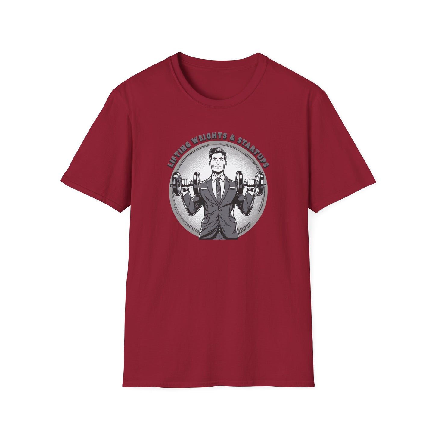 T-Shirt für Fitnessstudio-Liebhaber - Gewichtheben & Startups