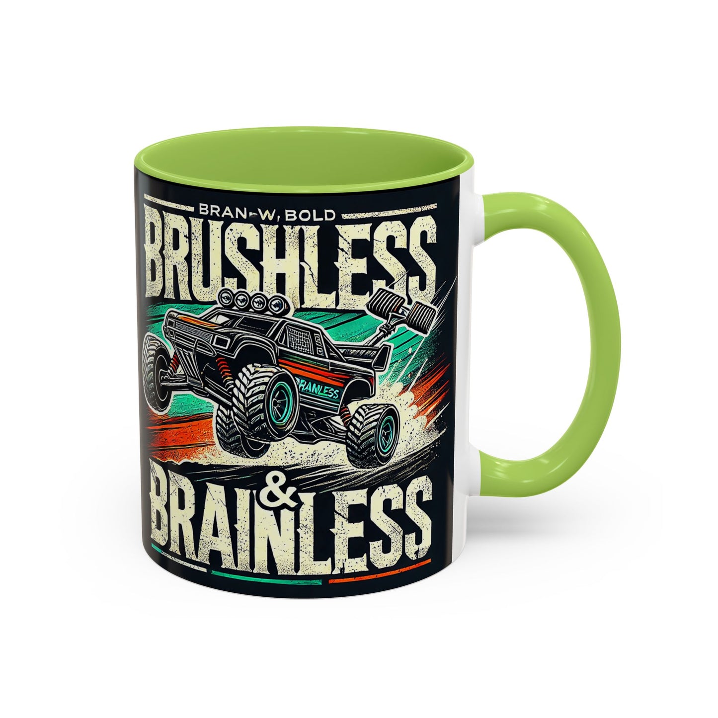 Tasse à café décorative pour passionnés de tout-terrain - Design sans balais et sans cervelle