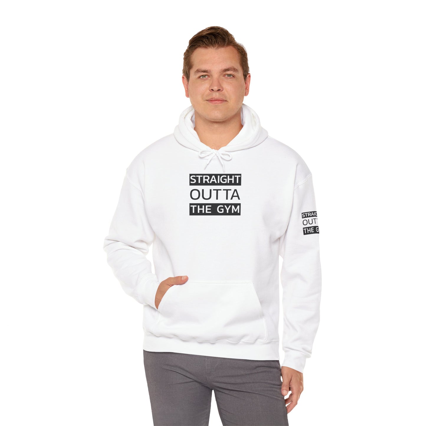 Straight Outta The Gym Unisex Heavy Blend™ Hoodie - Fitness-Motivations-Sweatshirt