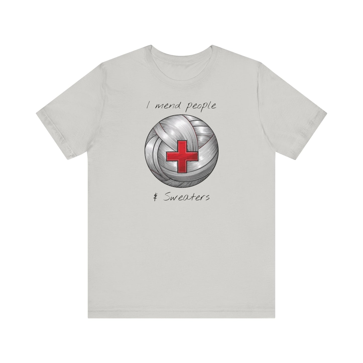 Krankenschwester Strick-T-Shirt - Unisex Jersey