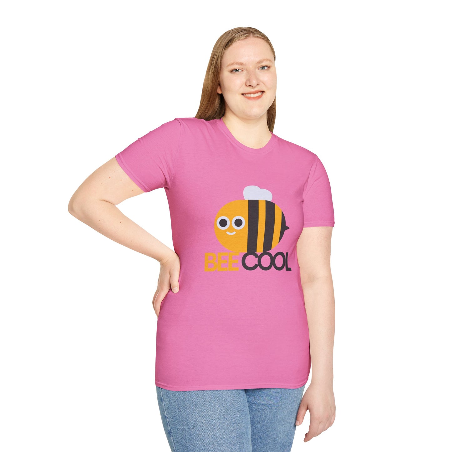 Bee Cool Unisex Softstyle T-Shirt - Lustiges und verspieltes Bienendesign