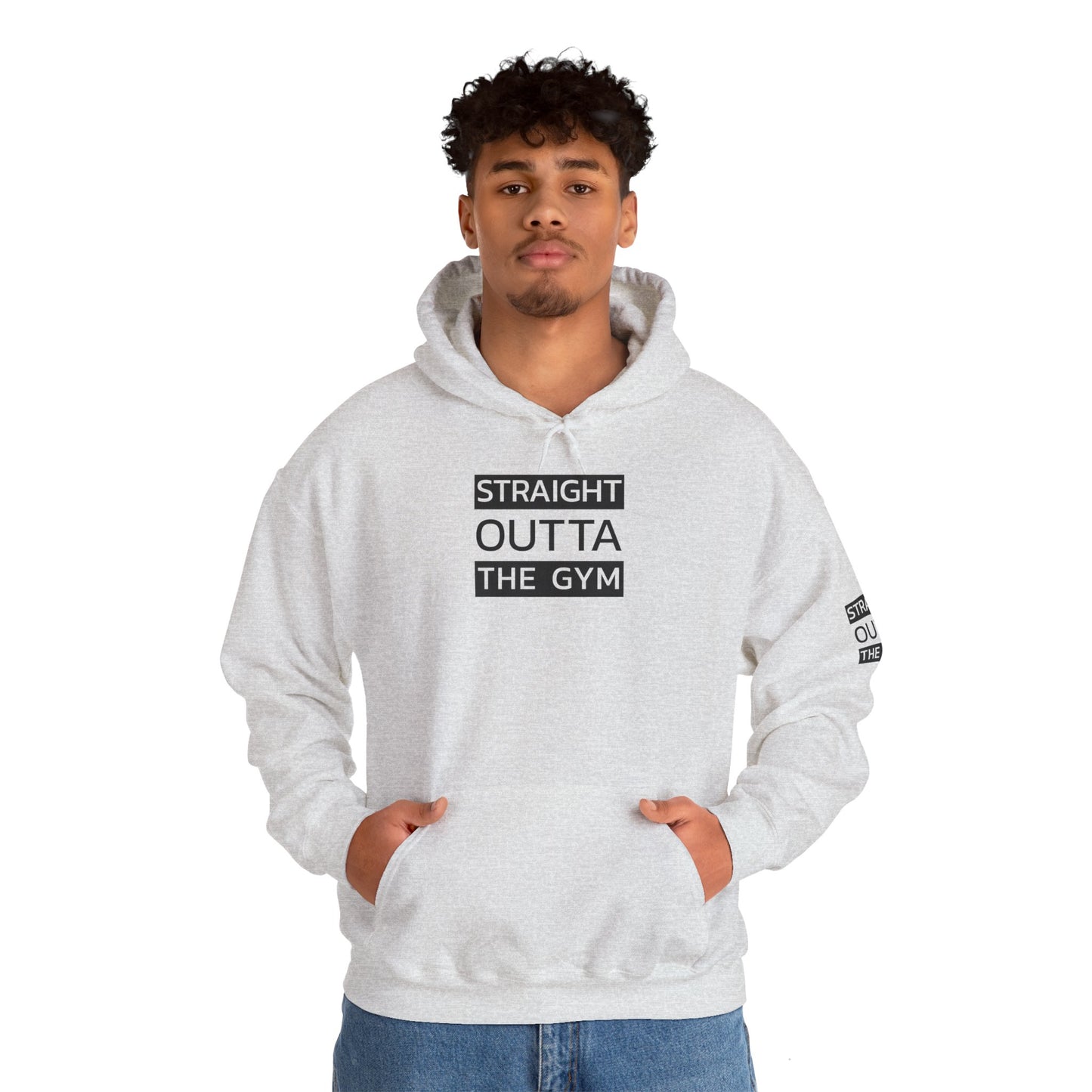 Straight Outta The Gym Unisex Heavy Blend™ Hoodie - Fitness-Motivations-Sweatshirt