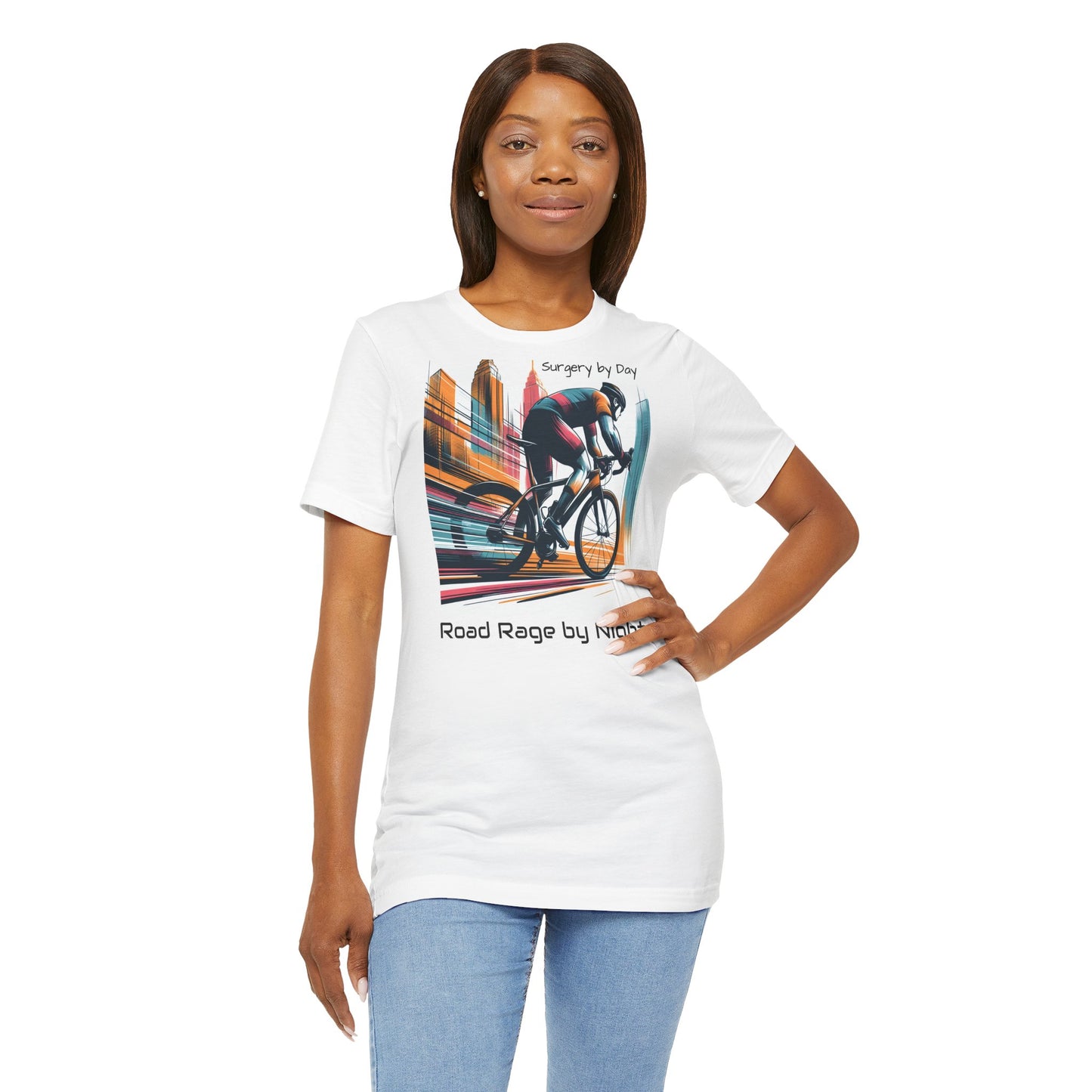 Radsport-T-Shirt – „Tagsüber Operation, nachts Wut auf der Straße“, Unisex-Trikot