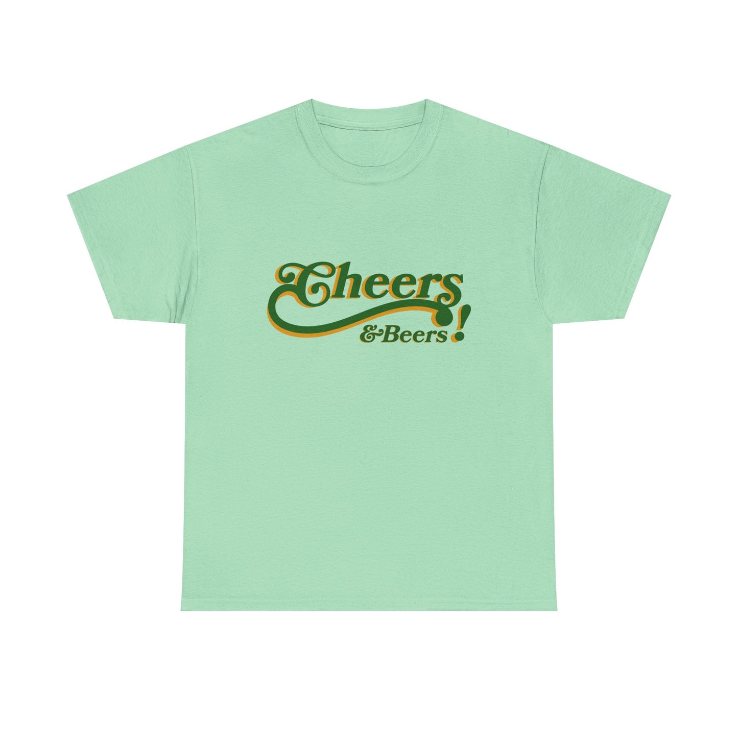 Cheers & Beers Unisex-T-Shirt aus schwerer Baumwolle – Perfekt für Feiern und zwanglose Ausflüge
