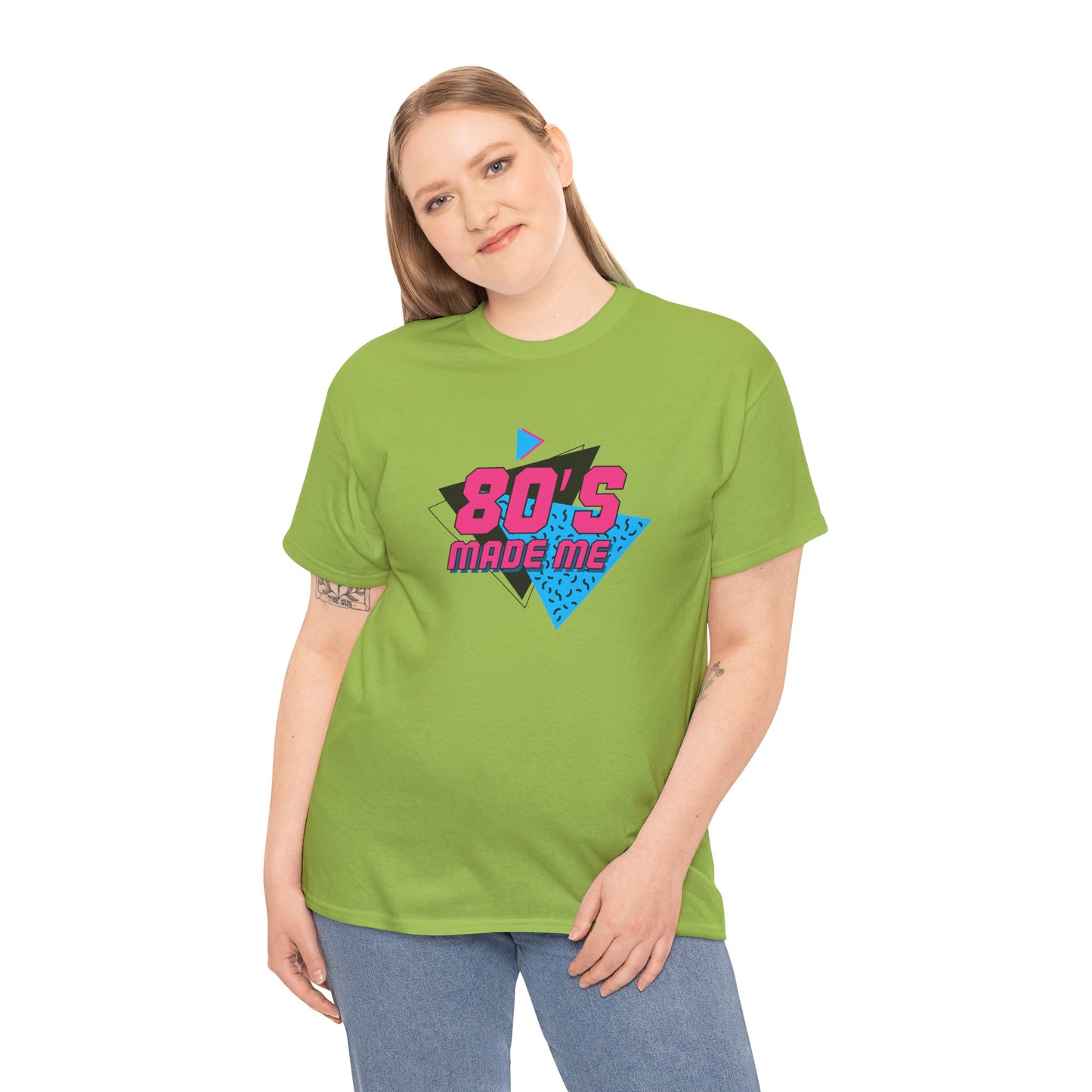 Retro 80er Jahre inspiriertes Unisex-T-Shirt aus schwerer Baumwolle - Perfekt für Nostalgieliebhaber
