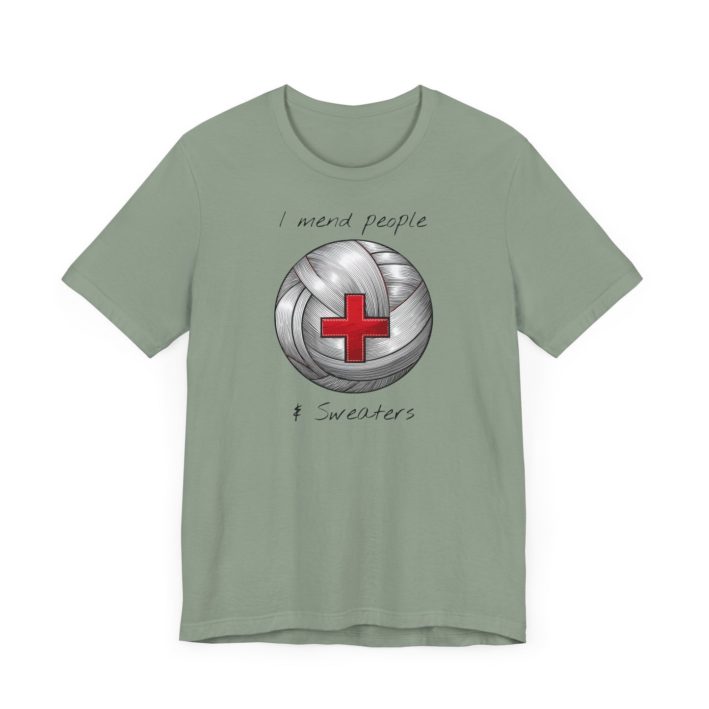 Krankenschwester Strick-T-Shirt - Unisex Jersey