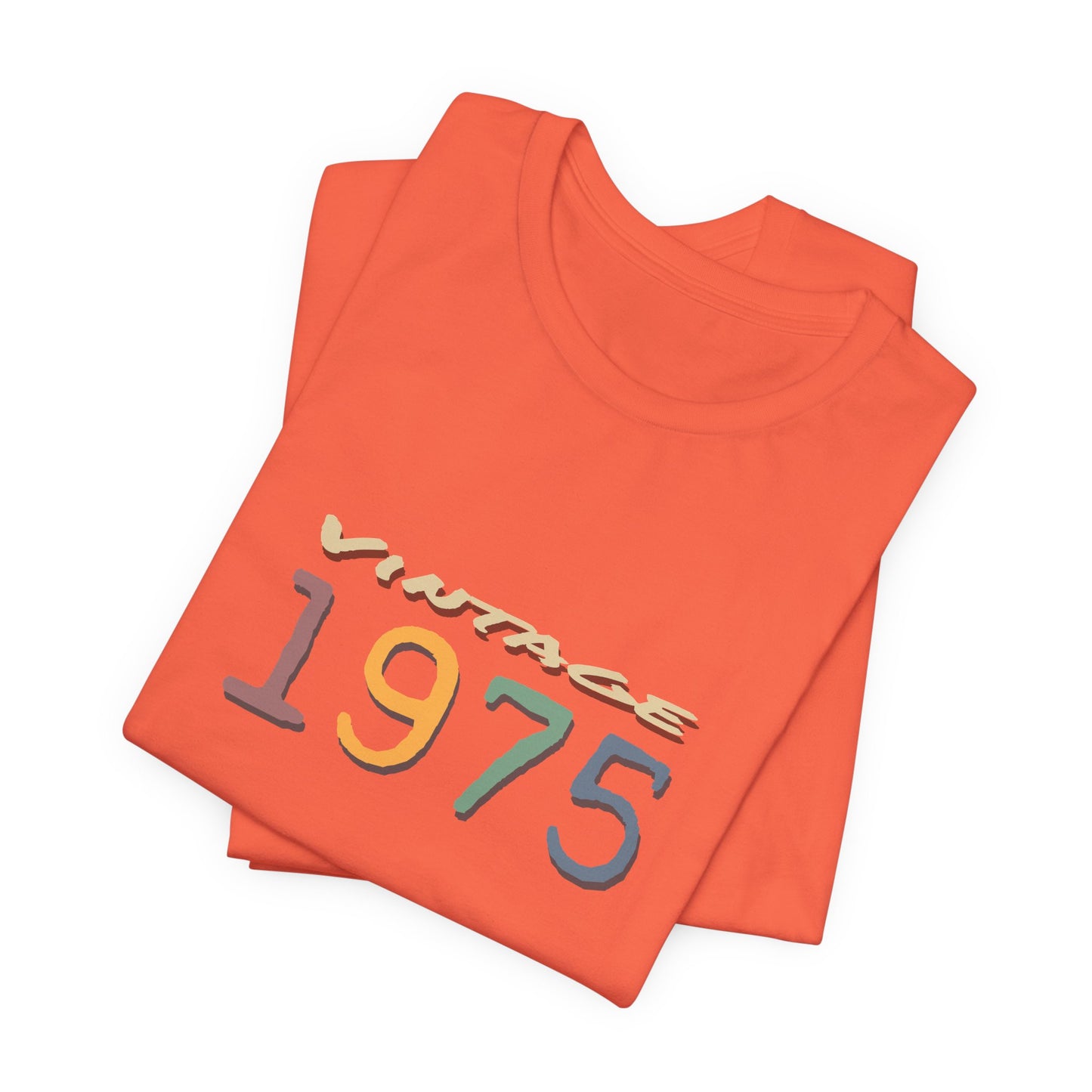 Vintage 1975 Unisex T-Shirt - Retro Grafik T-Shirt