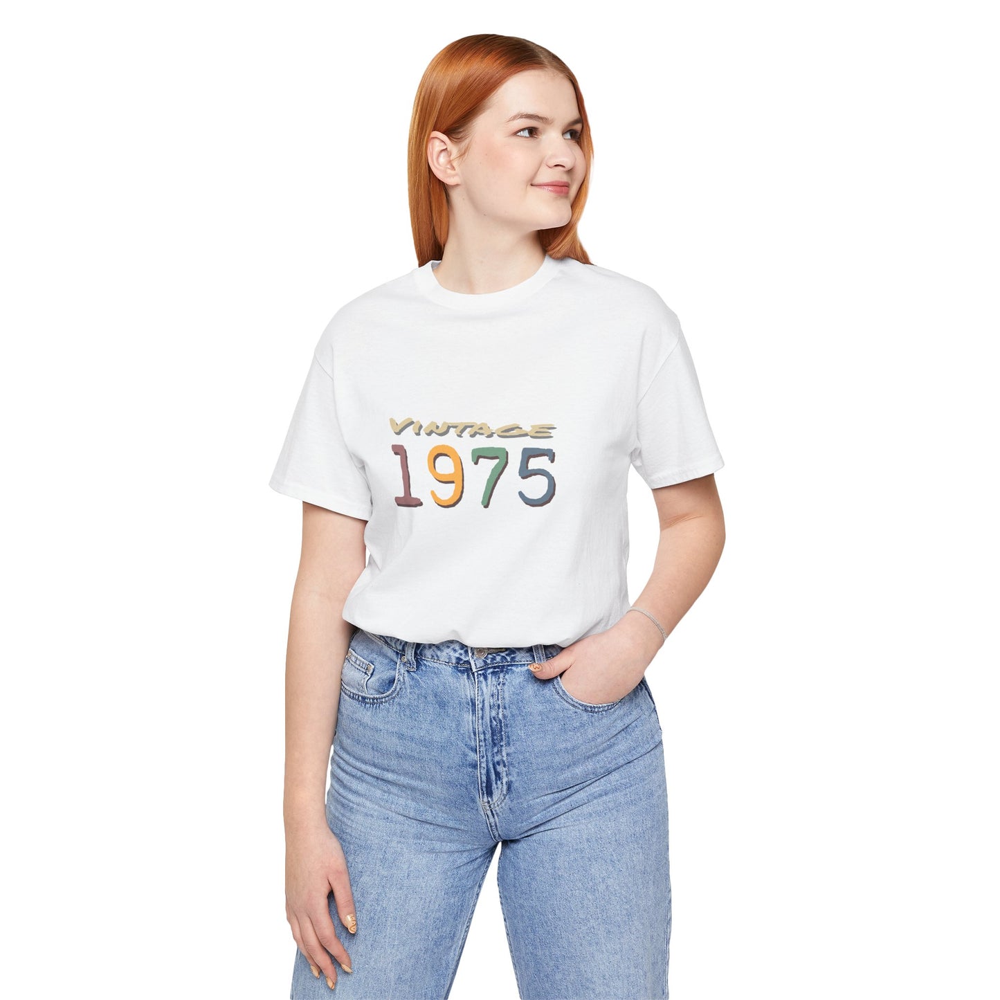 Vintage 1975 Unisex T-Shirt - Retro Grafik T-Shirt