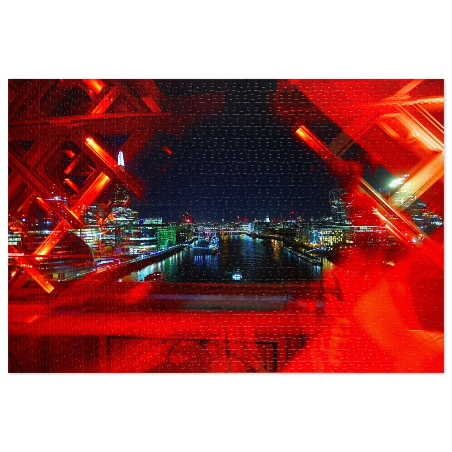 London Skyline Night Scape Jigsaw Puzzle