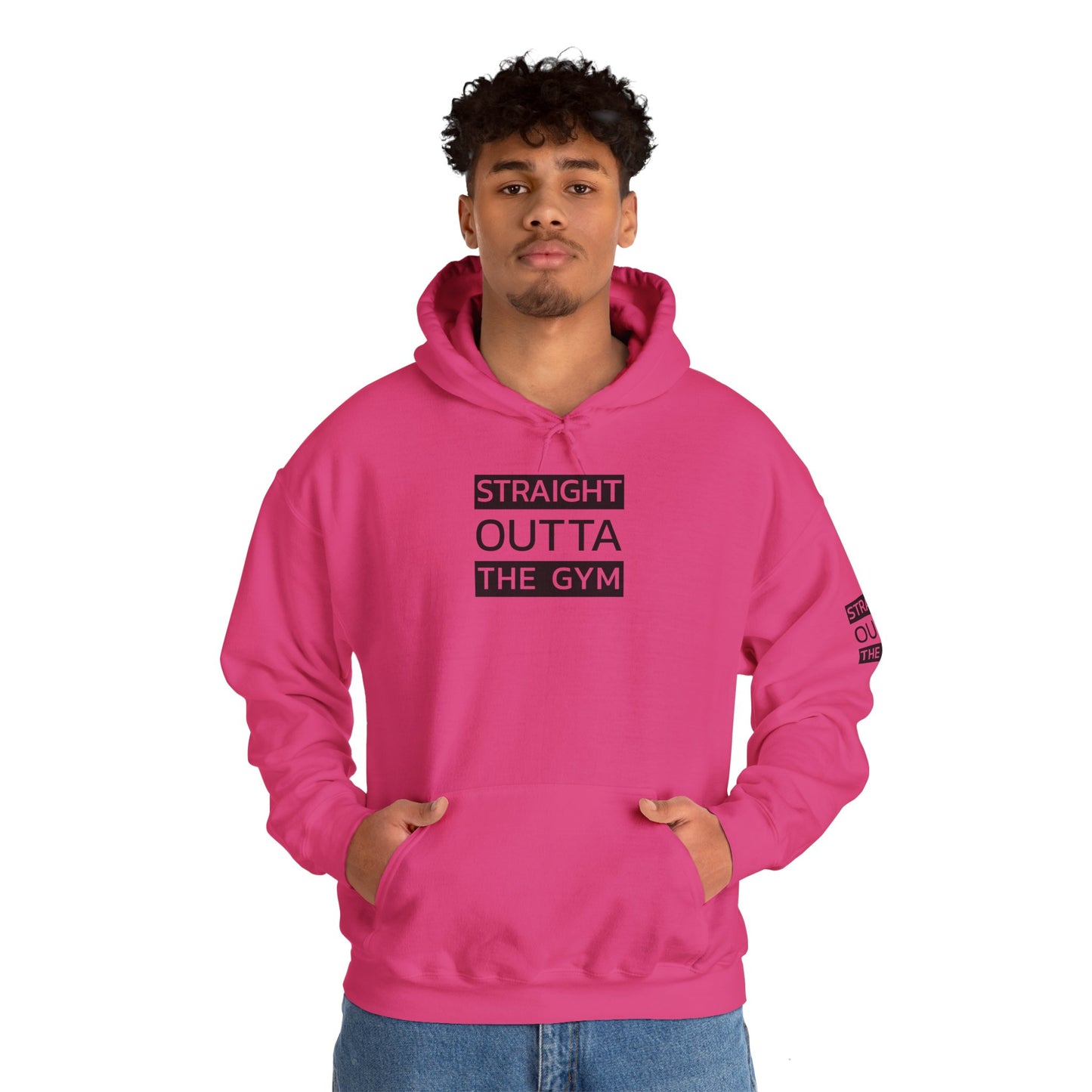 Straight Outta The Gym Unisex Heavy Blend™ Hoodie - Fitness-Motivations-Sweatshirt
