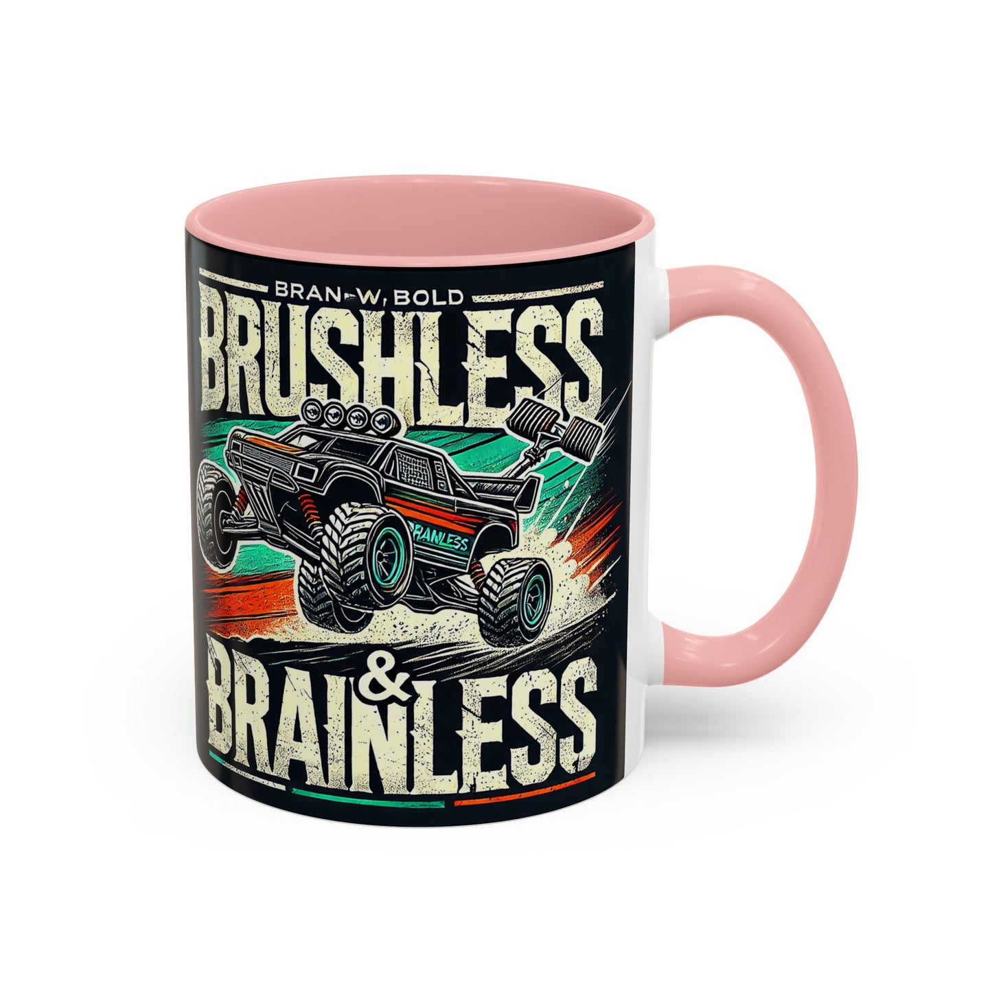 Tasse à café décorative pour passionnés de tout-terrain - Design sans balais et sans cervelle