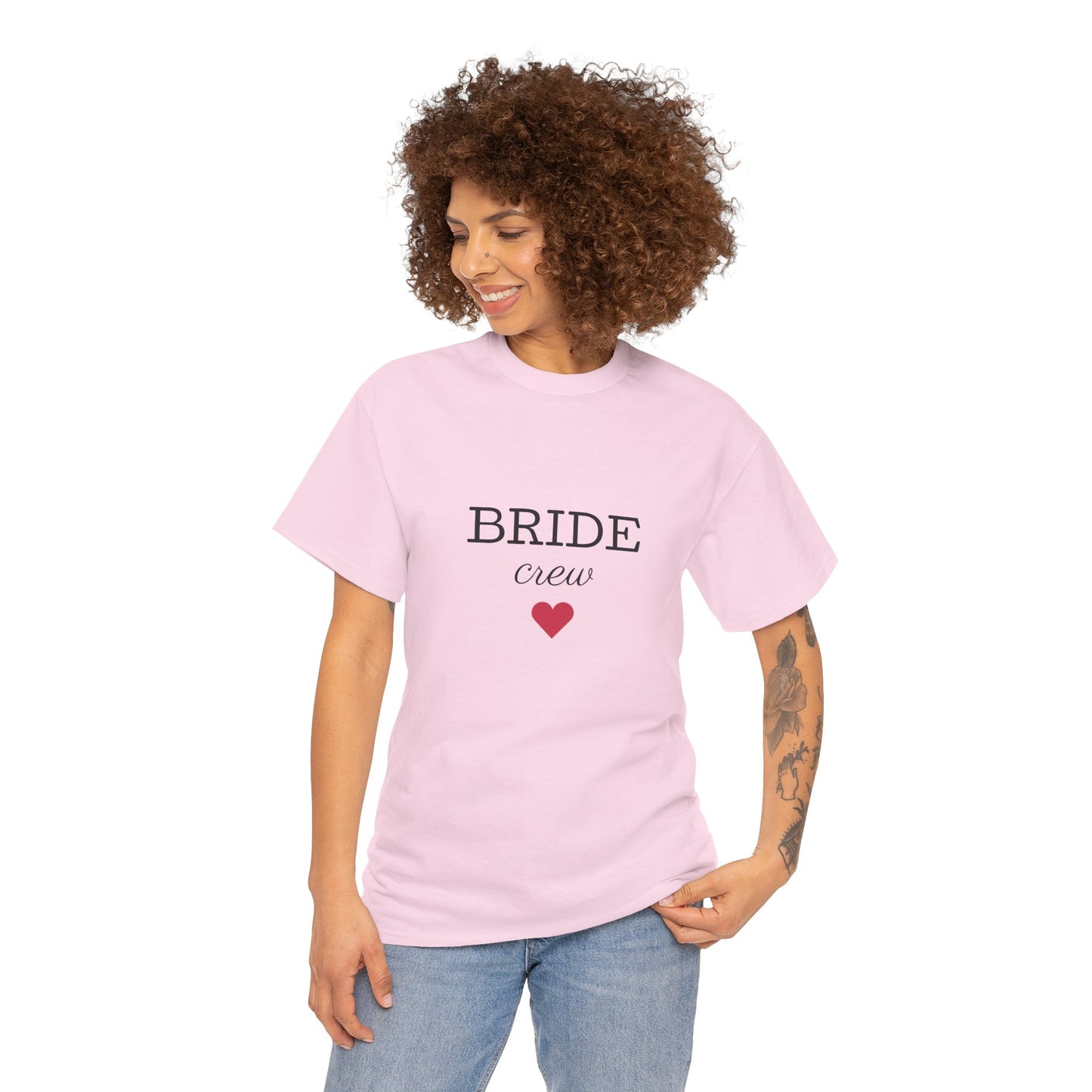 Bride Crew Unisex-T-Shirt aus schwerer Baumwolle – Perfekt für Brautpartys