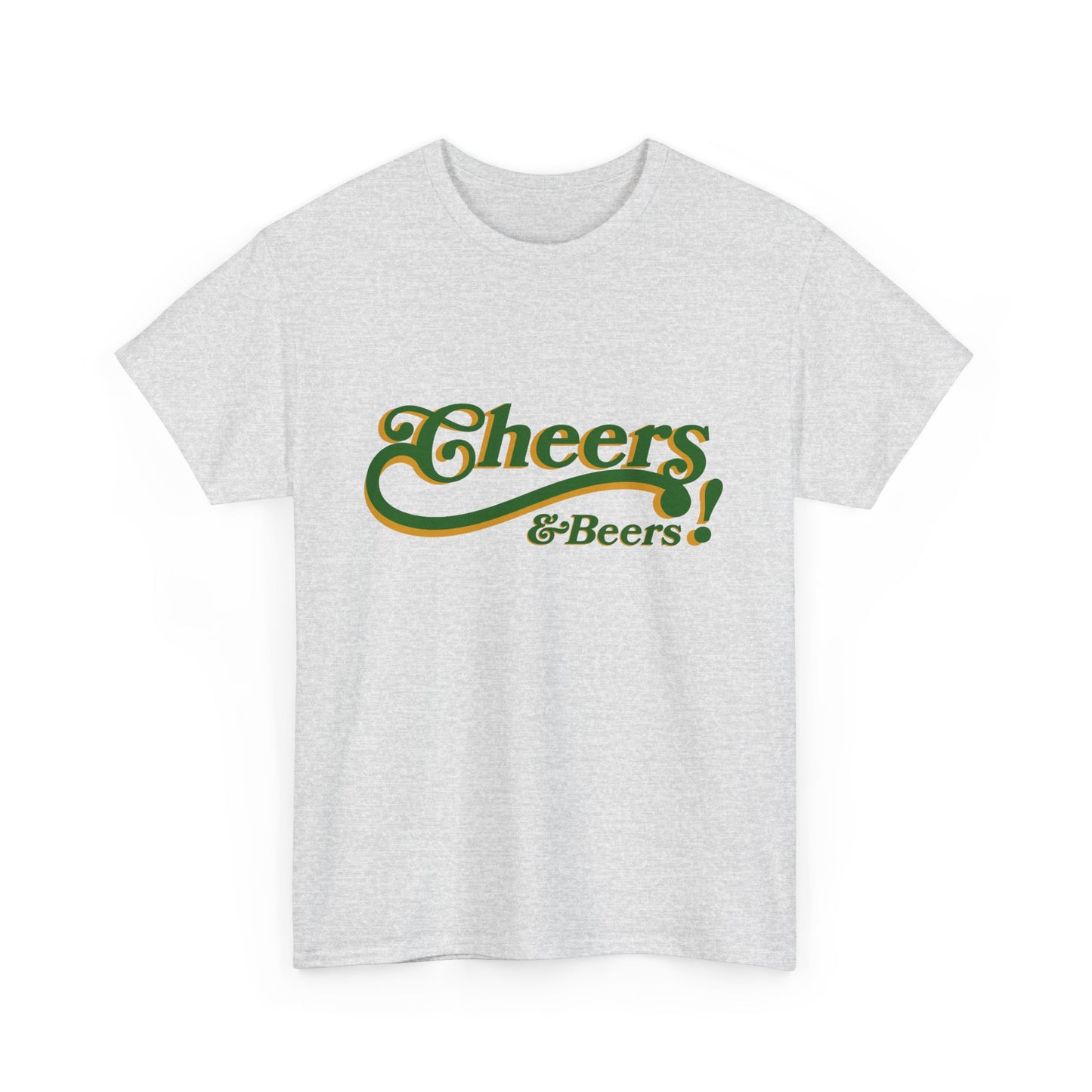 Cheers & Beers Unisex-T-Shirt aus schwerer Baumwolle – Perfekt für Feiern und zwanglose Ausflüge