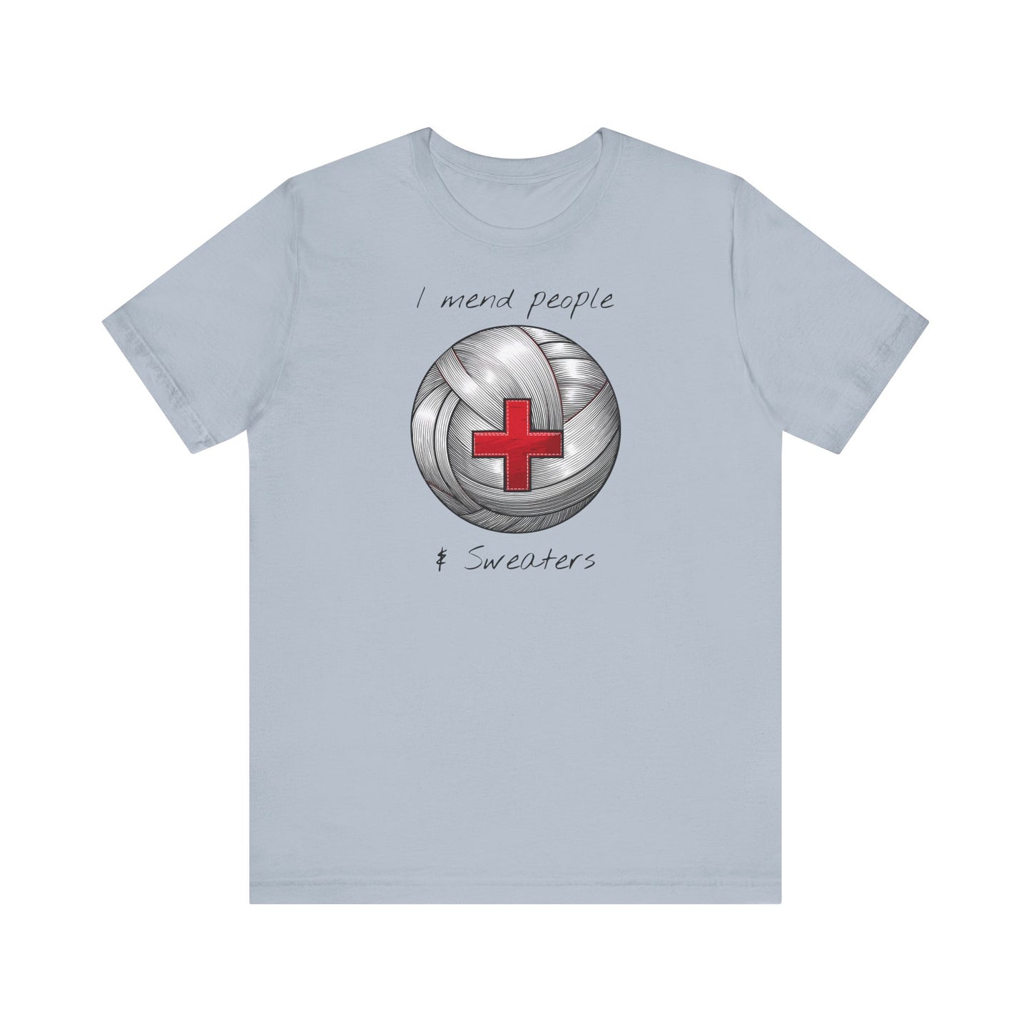 Krankenschwester Strick-T-Shirt - Unisex Jersey