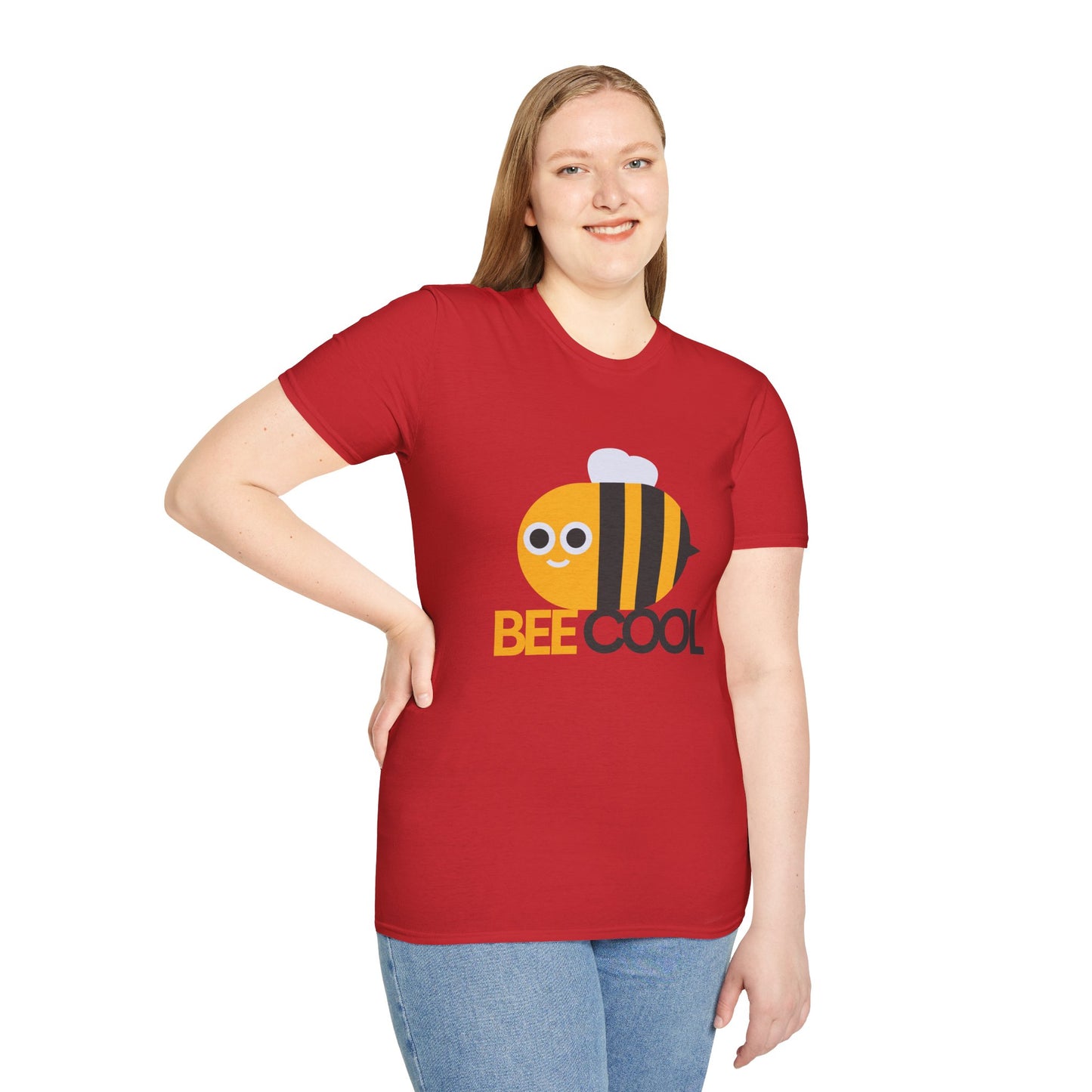 Bee Cool Unisex Softstyle T-Shirt - Lustiges und verspieltes Bienendesign