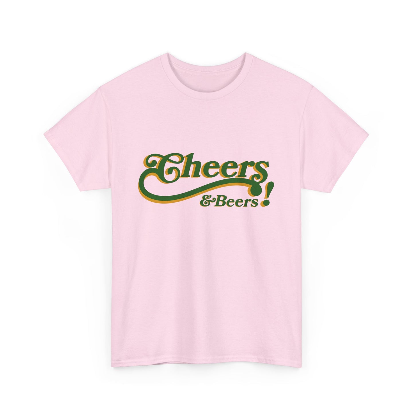 Cheers & Beers Unisex-T-Shirt aus schwerer Baumwolle – Perfekt für Feiern und zwanglose Ausflüge