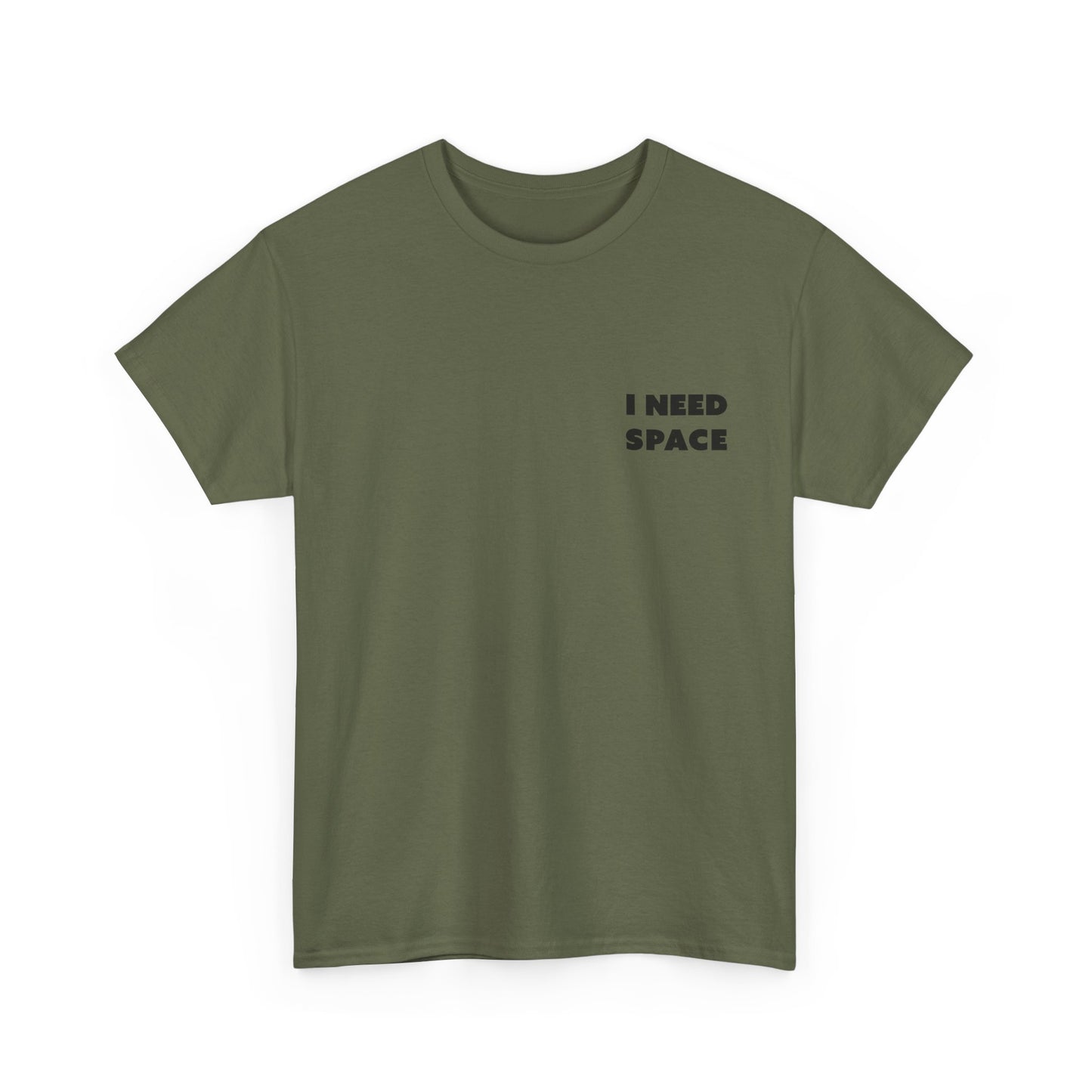 I Need Space Unisex-T-Shirt aus schwerer Baumwolle – lässiges T-Shirt mit Grafik für den Alltag