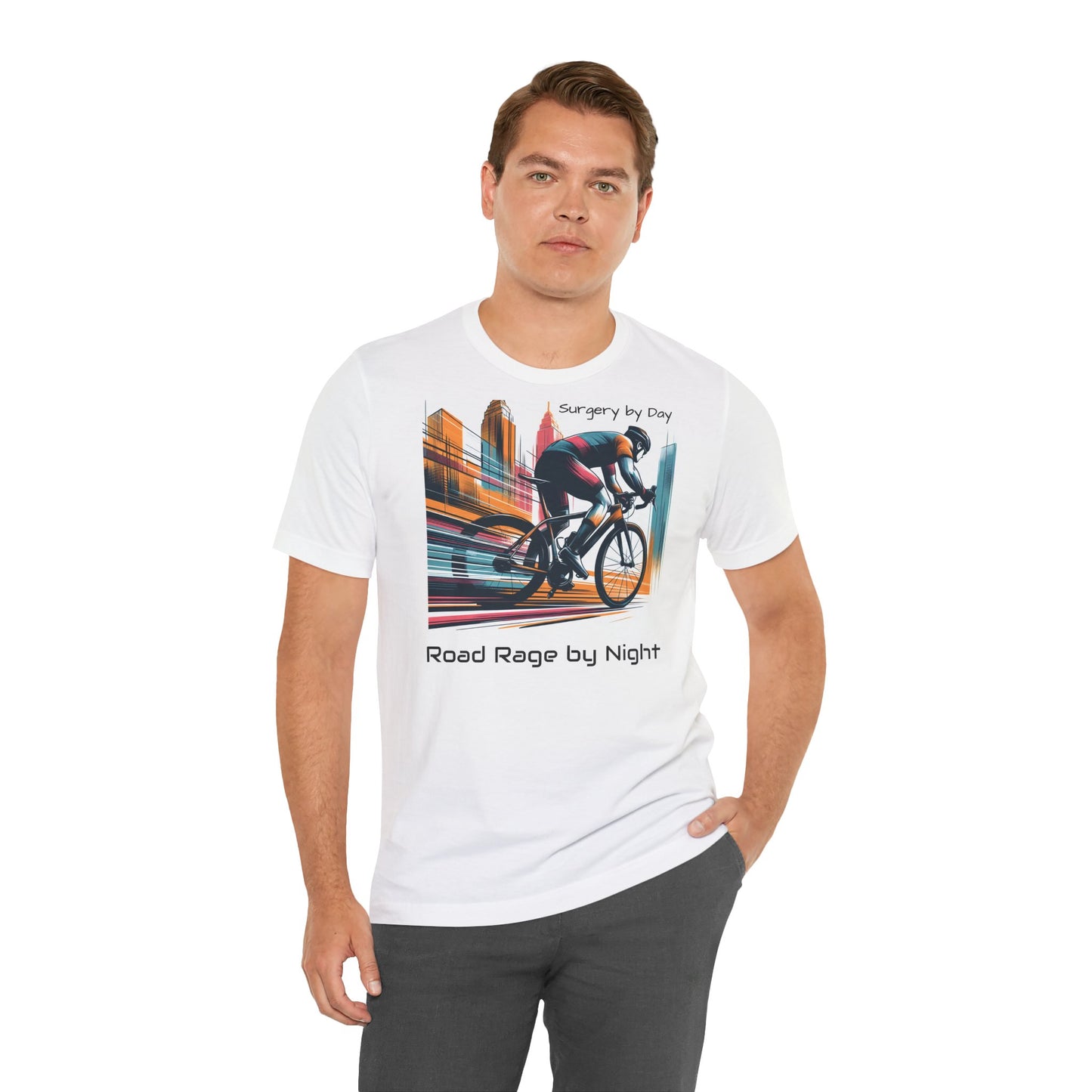 Radsport-T-Shirt – „Tagsüber Operation, nachts Wut auf der Straße“, Unisex-Trikot