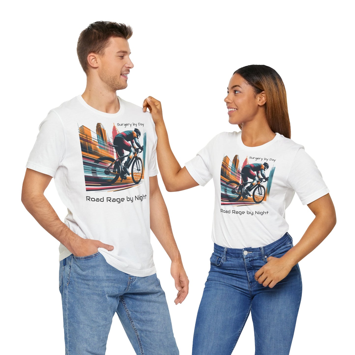 Radsport-T-Shirt – „Tagsüber Operation, nachts Wut auf der Straße“, Unisex-Trikot