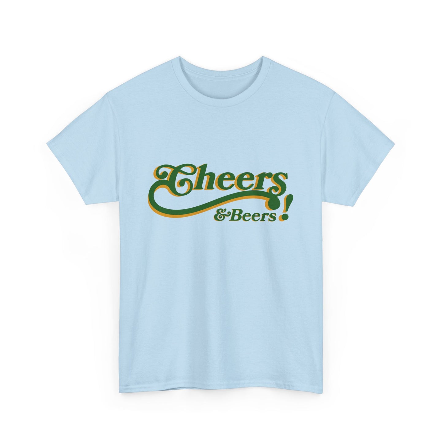 Cheers & Beers Unisex-T-Shirt aus schwerer Baumwolle – Perfekt für Feiern und zwanglose Ausflüge