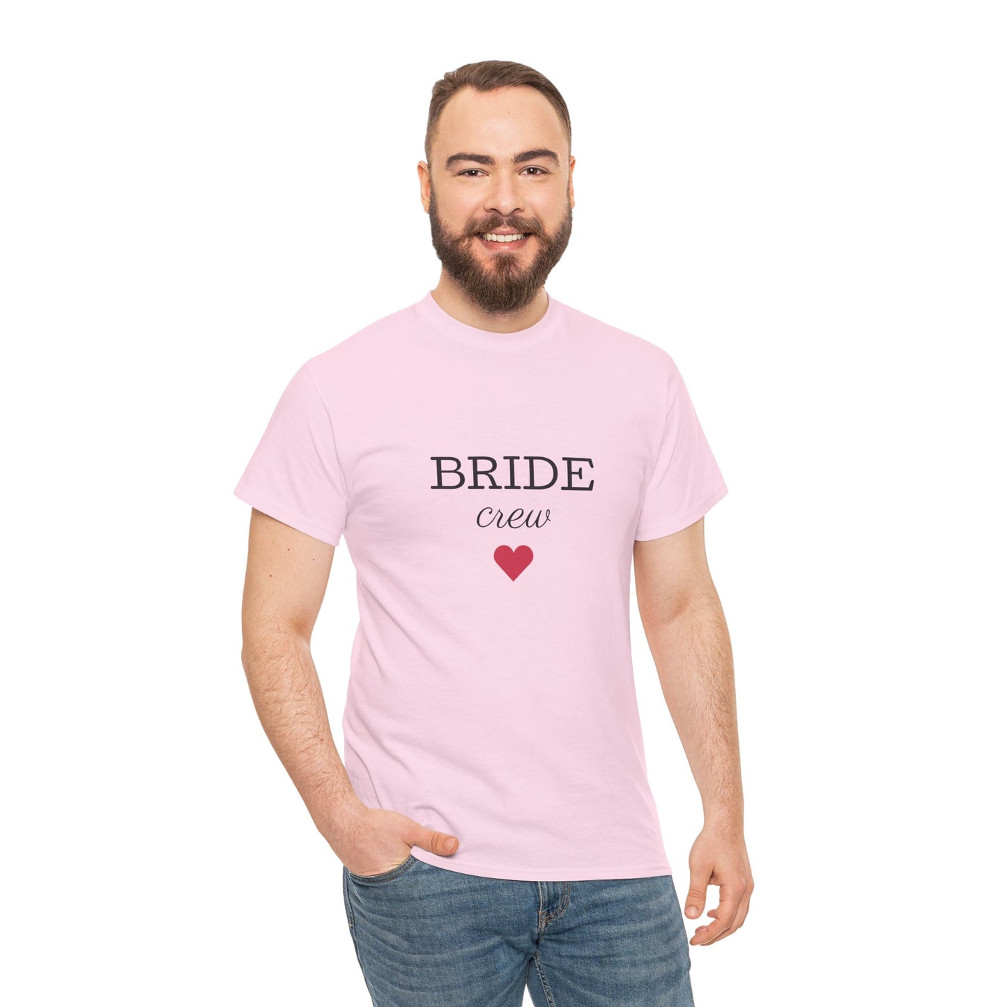 Bride Crew Unisex-T-Shirt aus schwerer Baumwolle – Perfekt für Brautpartys