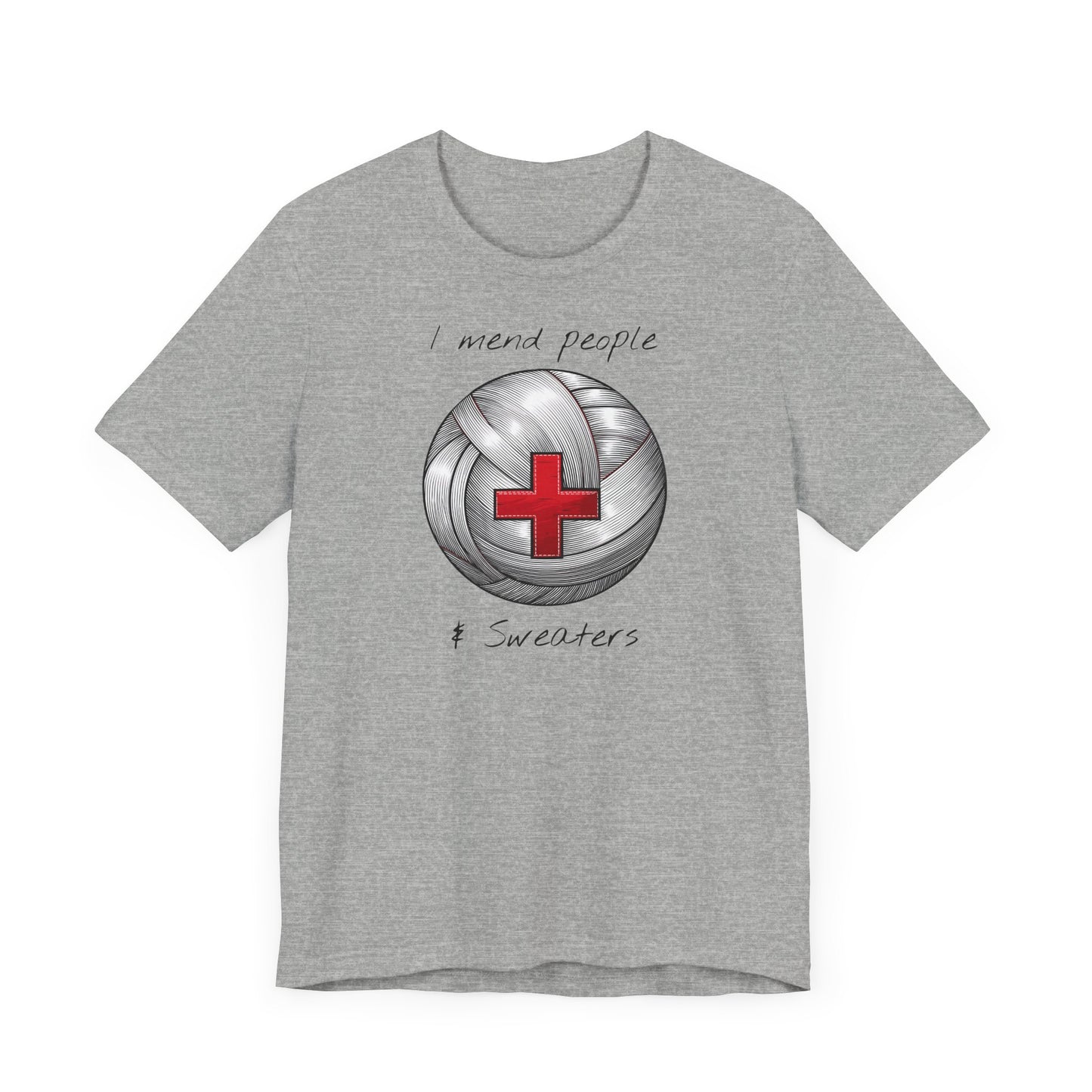 Krankenschwester Strick-T-Shirt - Unisex Jersey