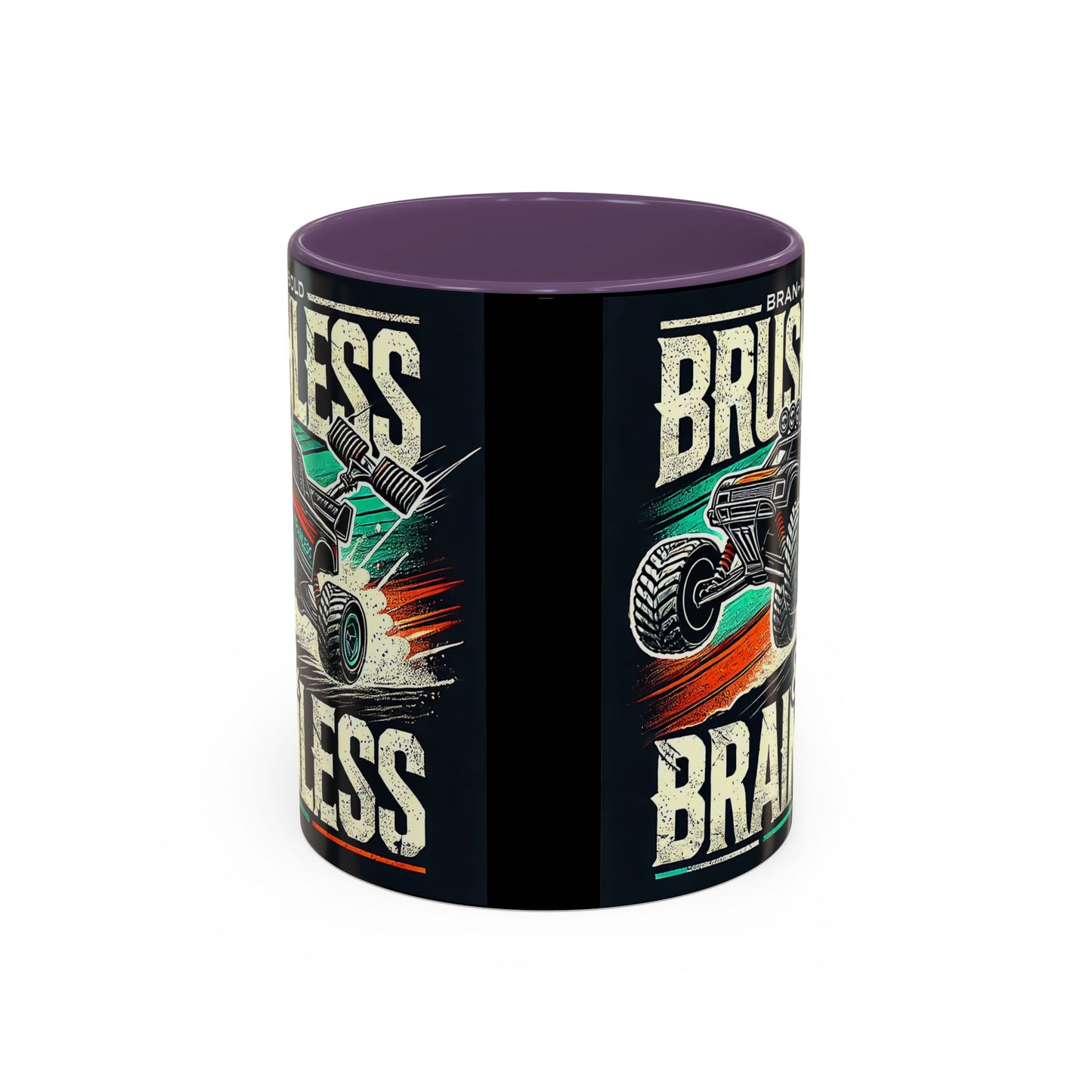 Tasse à café décorative pour passionnés de tout-terrain - Design sans balais et sans cervelle