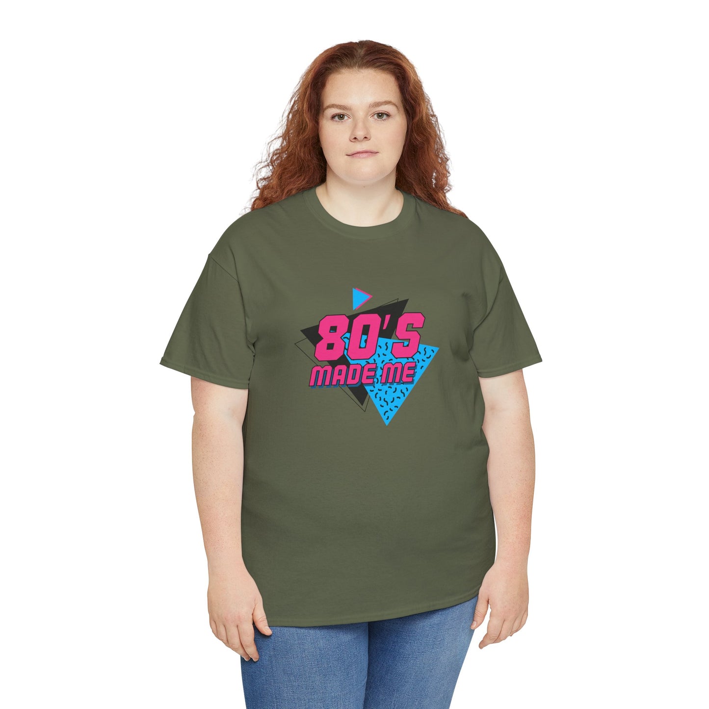 Retro 80er Jahre inspiriertes Unisex-T-Shirt aus schwerer Baumwolle - Perfekt für Nostalgieliebhaber